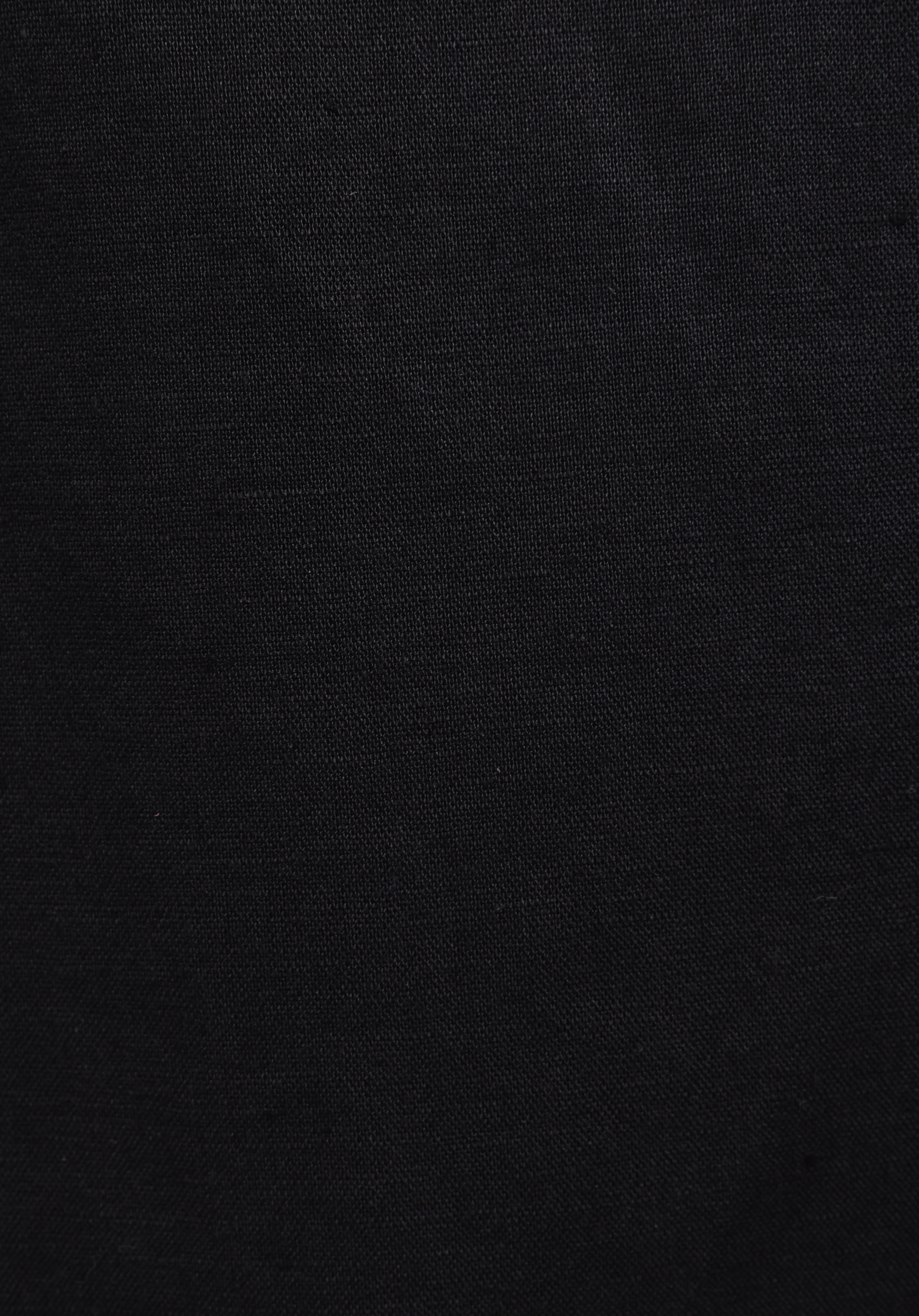 Regular Fit Shirt Neck Düz Erkek Siyah Uzun Kol Gömlek