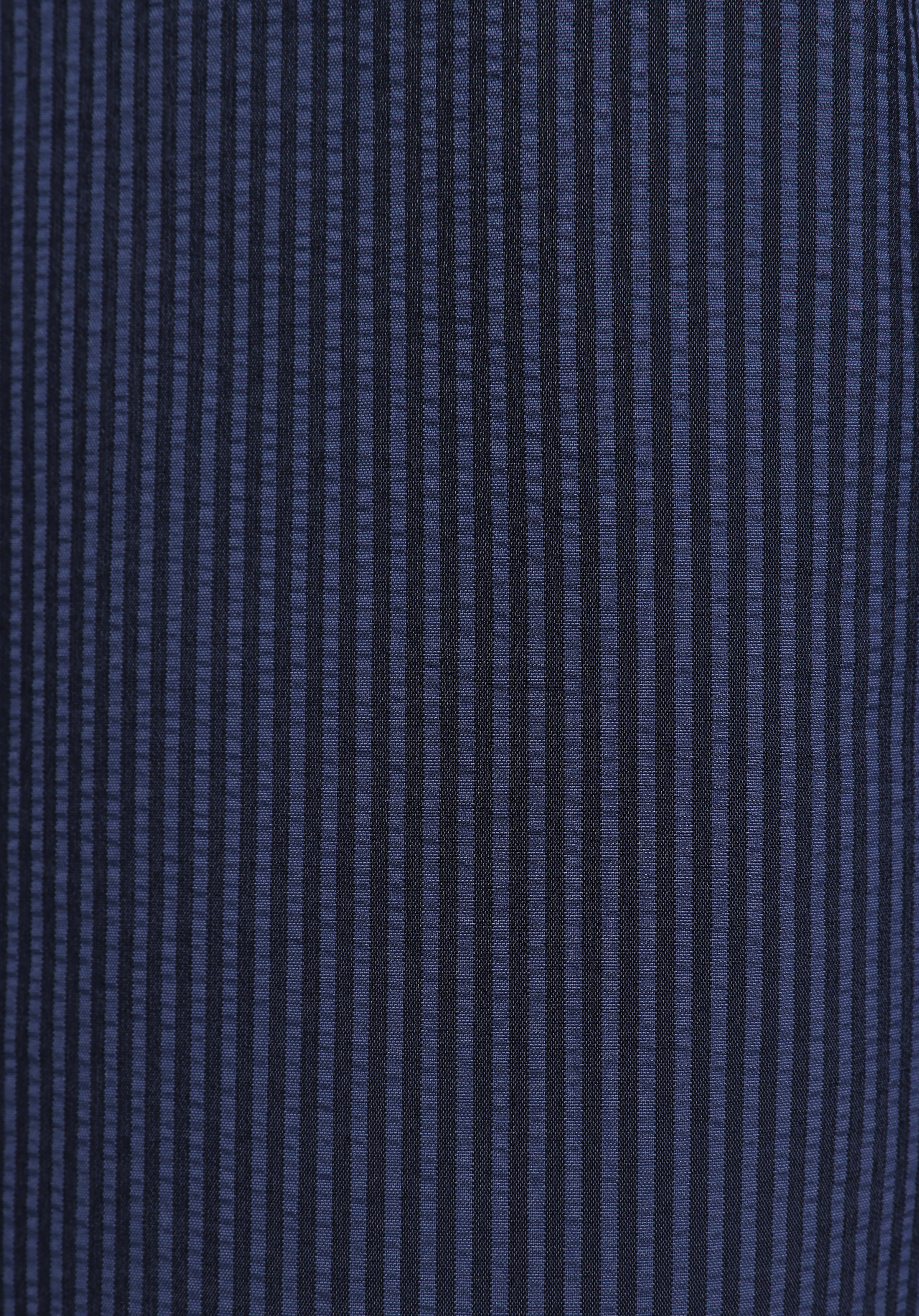 Slim Fit Çizgili Erkek Mavi Deniz Şortu