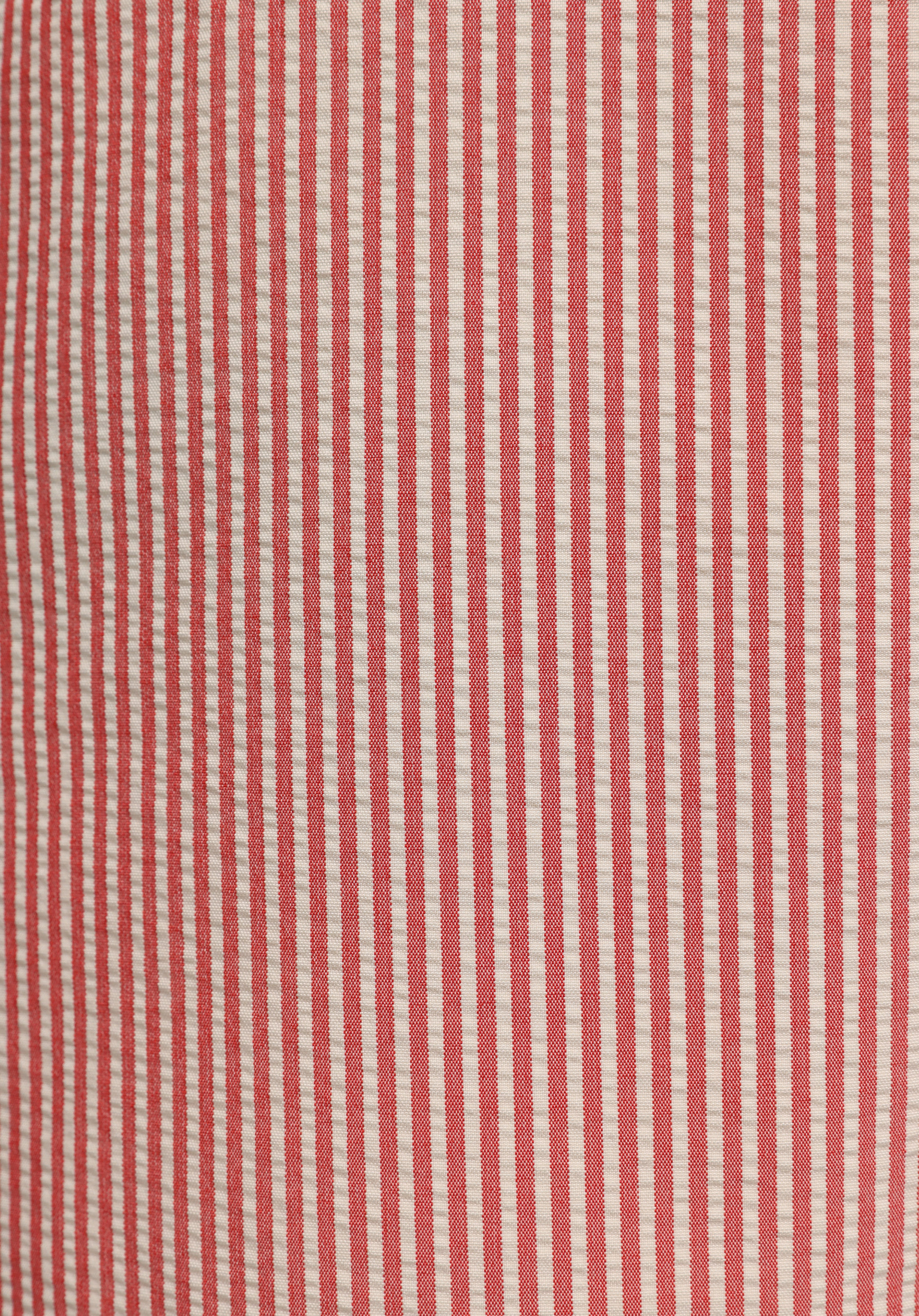 Slim Fit Çizgili Erkek Kirmizi Deniz Şortu