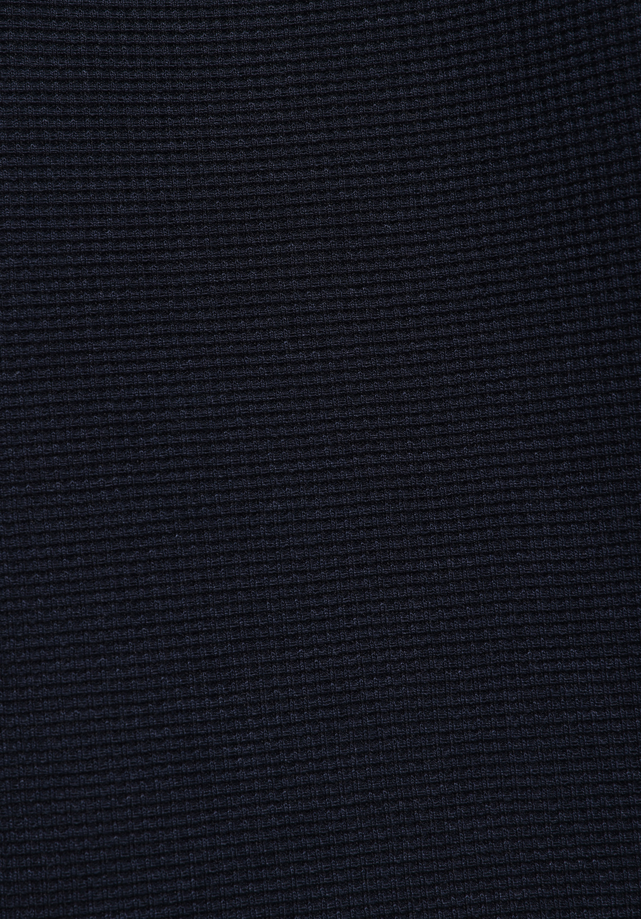 Regular Fit Shirt Neck Düz Erkek Lacivert Uzun Kol Gömlek