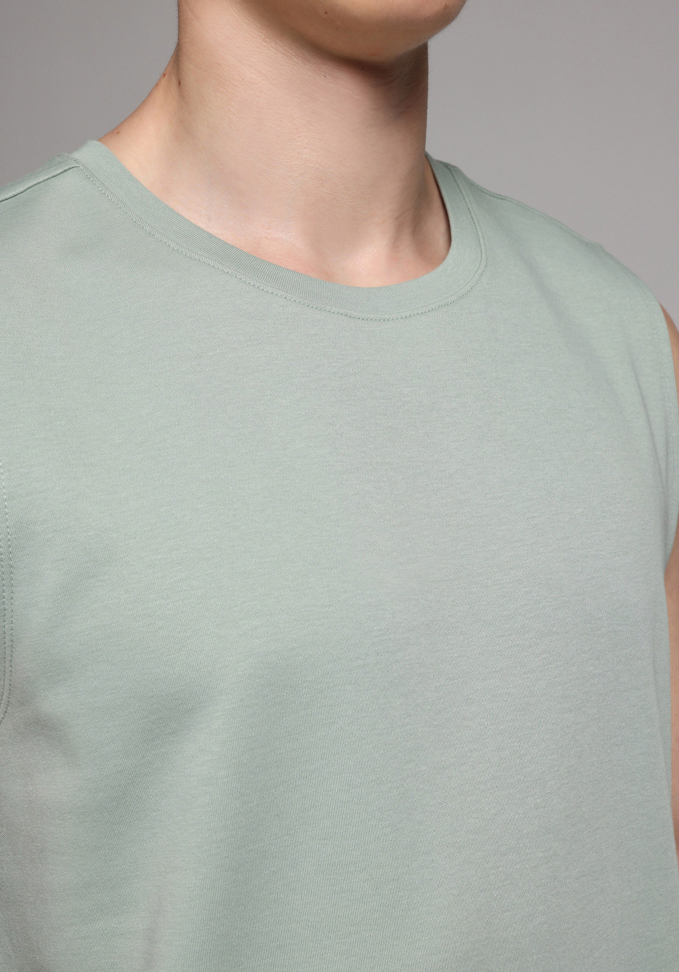 Regular Fit   Erkek Yeşil Atlet