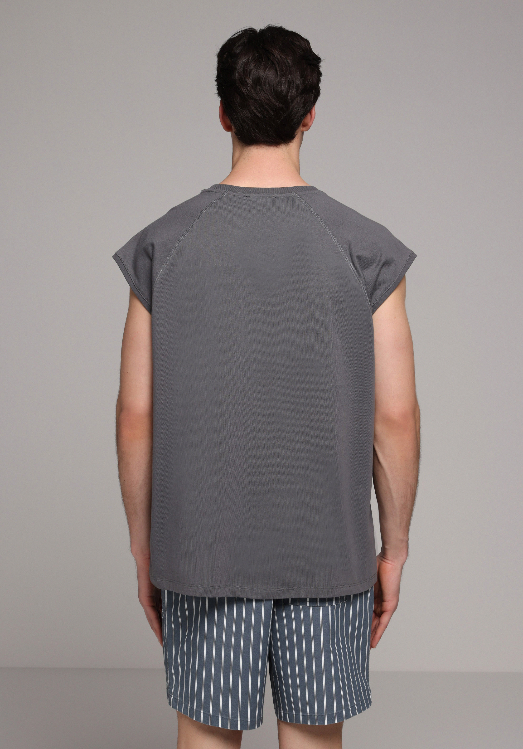 Boxy Fit   Erkek Antrasit Atlet