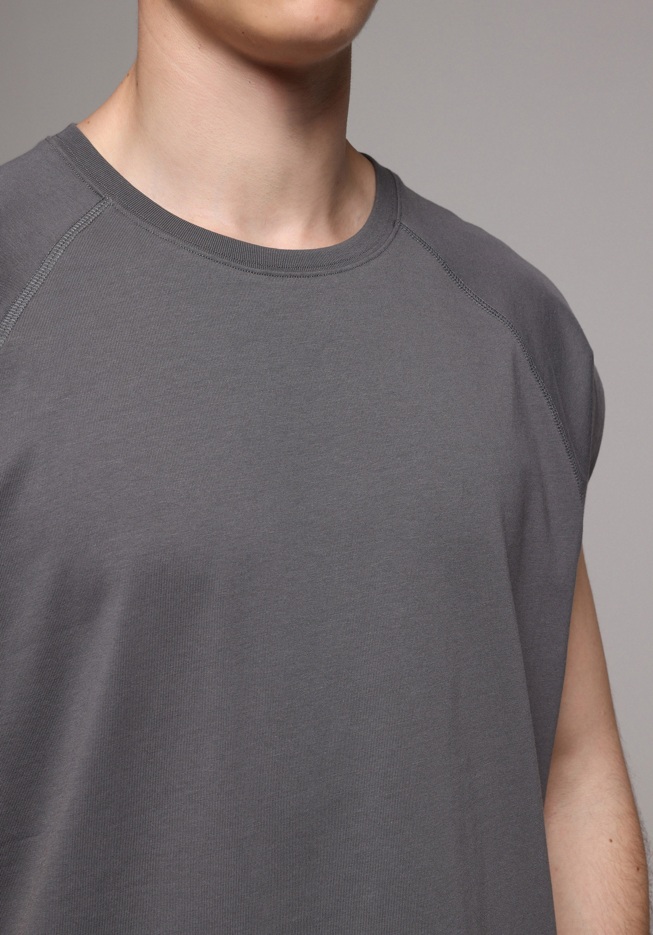 Boxy Fit   Erkek Antrasit Atlet