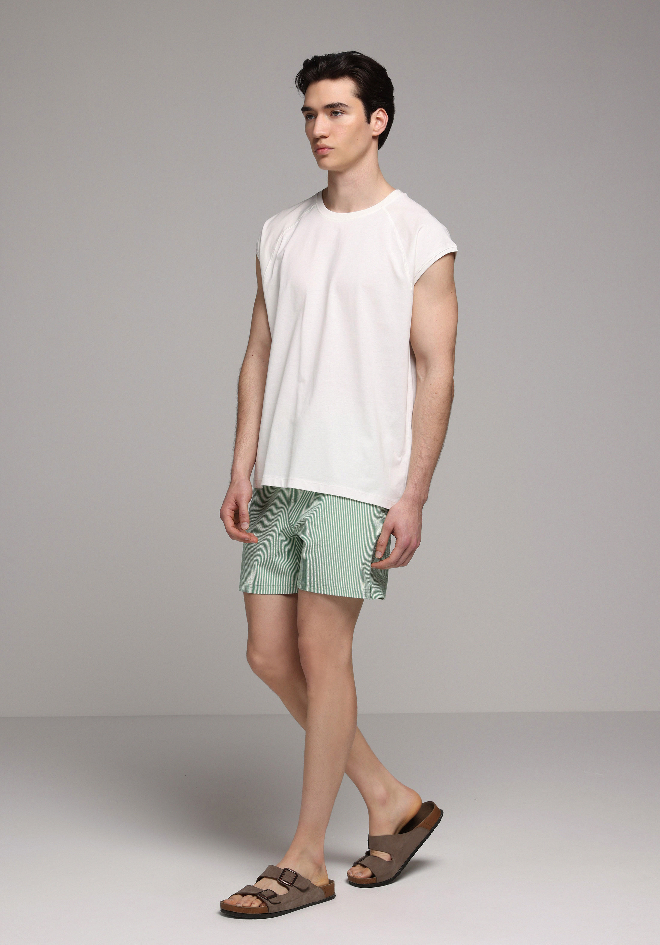 Boxy Fit   Erkek Beyaz Atlet