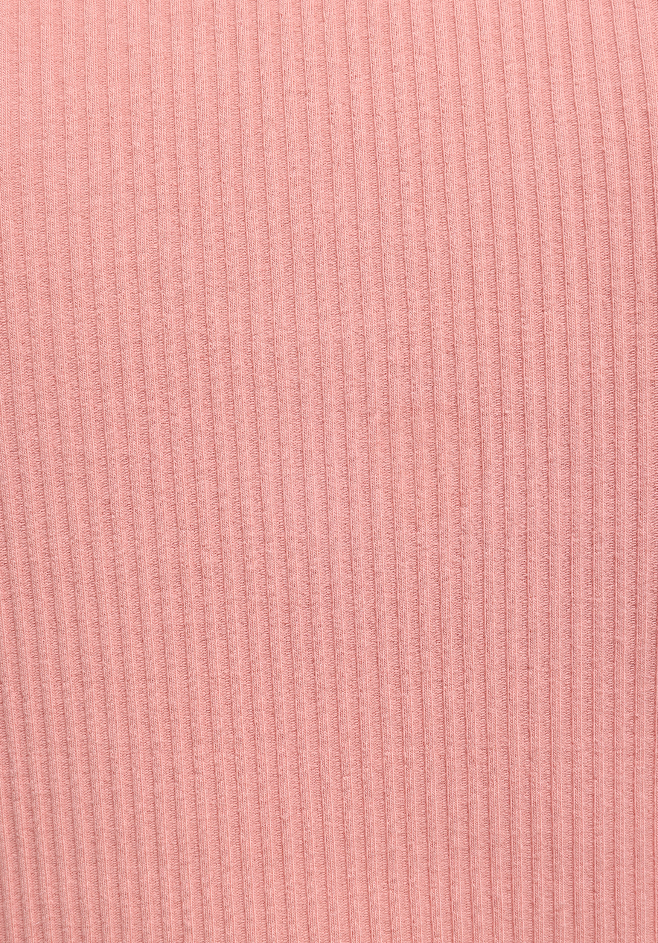 Slim Fit V Yaka Düz Kadın Pembe Kısa Kol Tişört