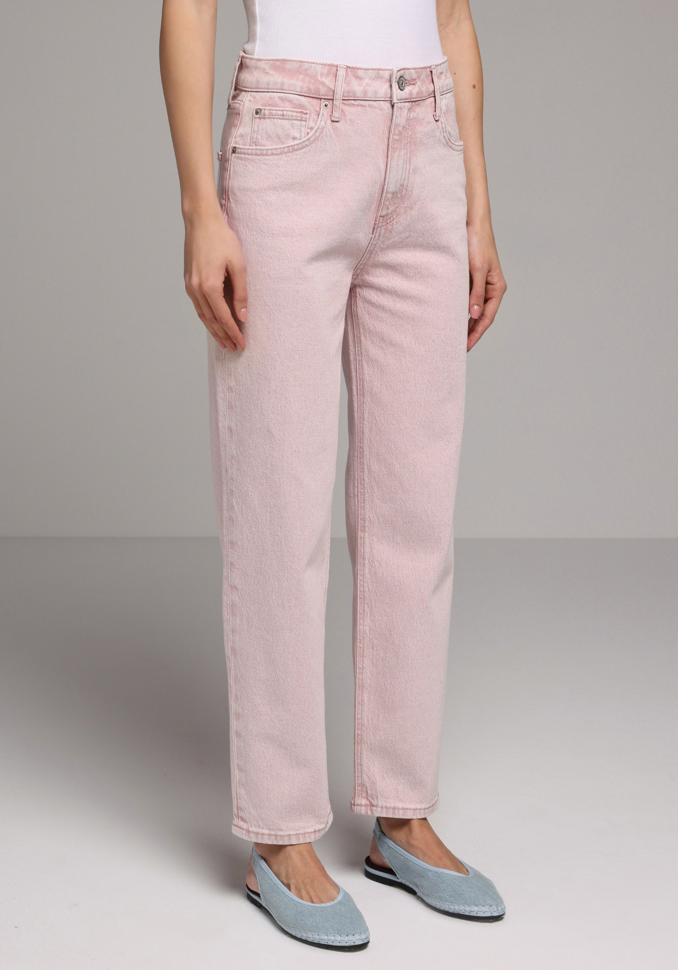 Straight Fit   Kadın Colour Denim Jean Pantolon