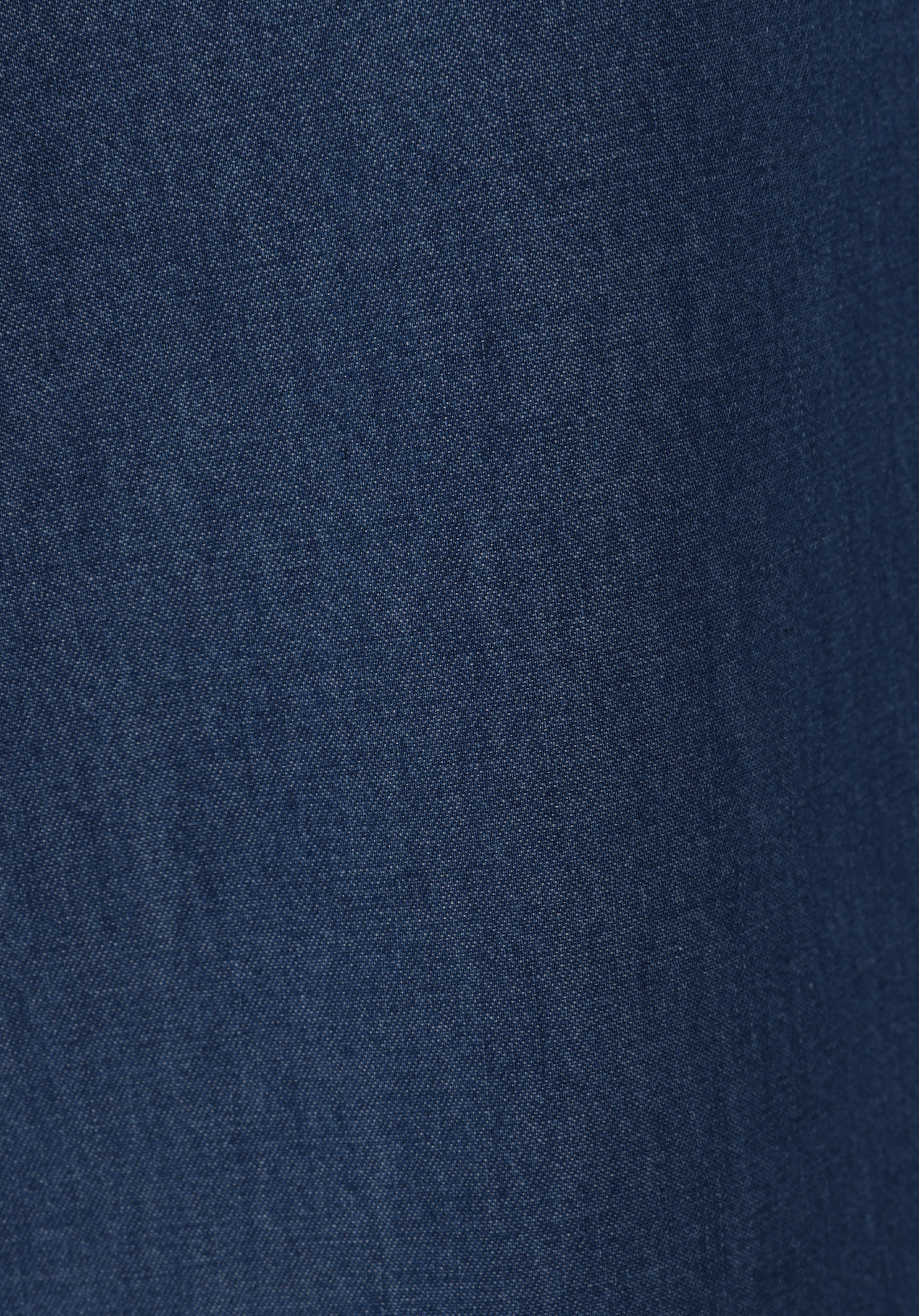Loose Fit   Kadın Mid İndigo Denim Jean Pantolon