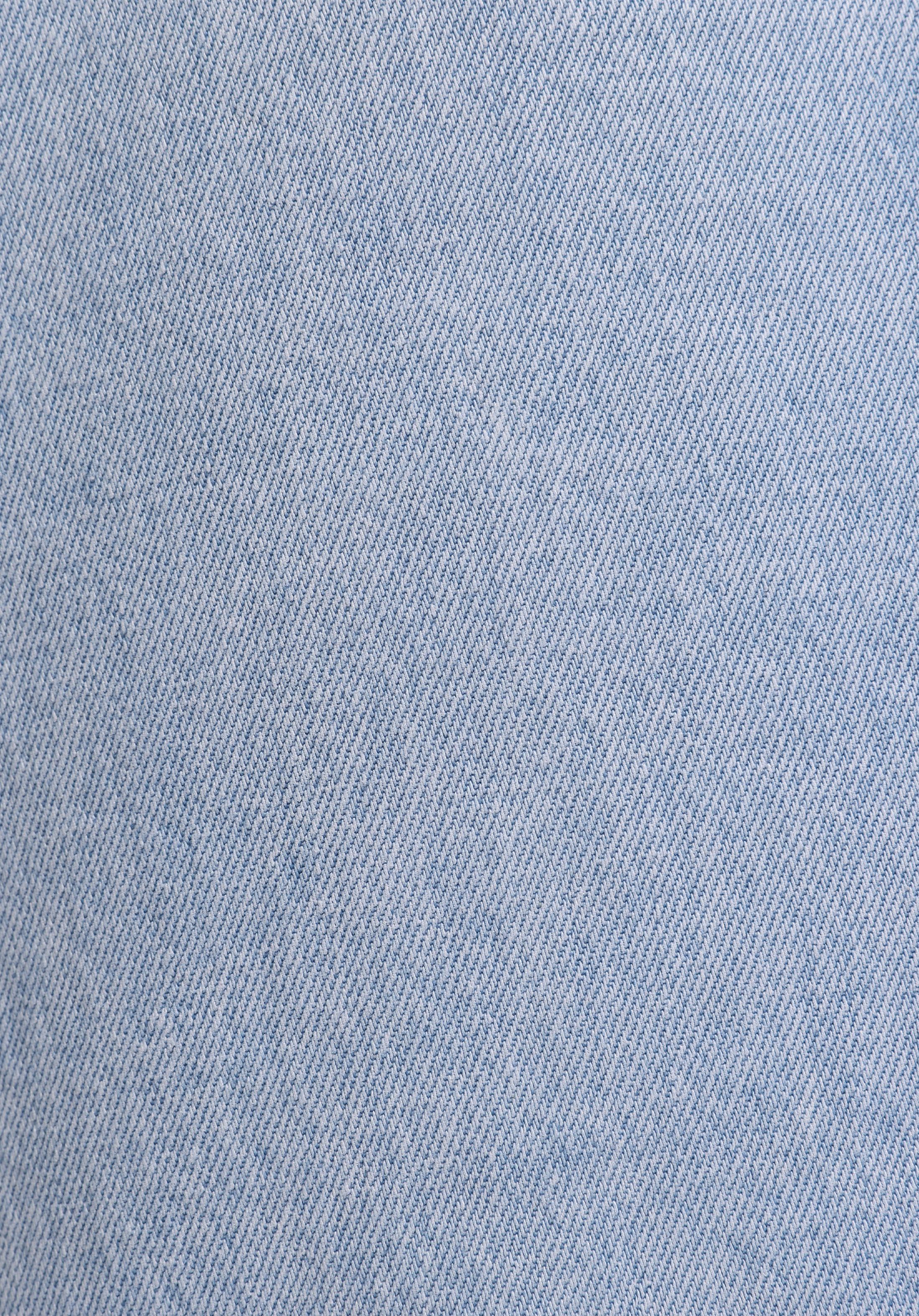 Regular Fit Yuvarlak Yaka Düz Kadın Bleach İndigo Denim Kolsuz Gömlek