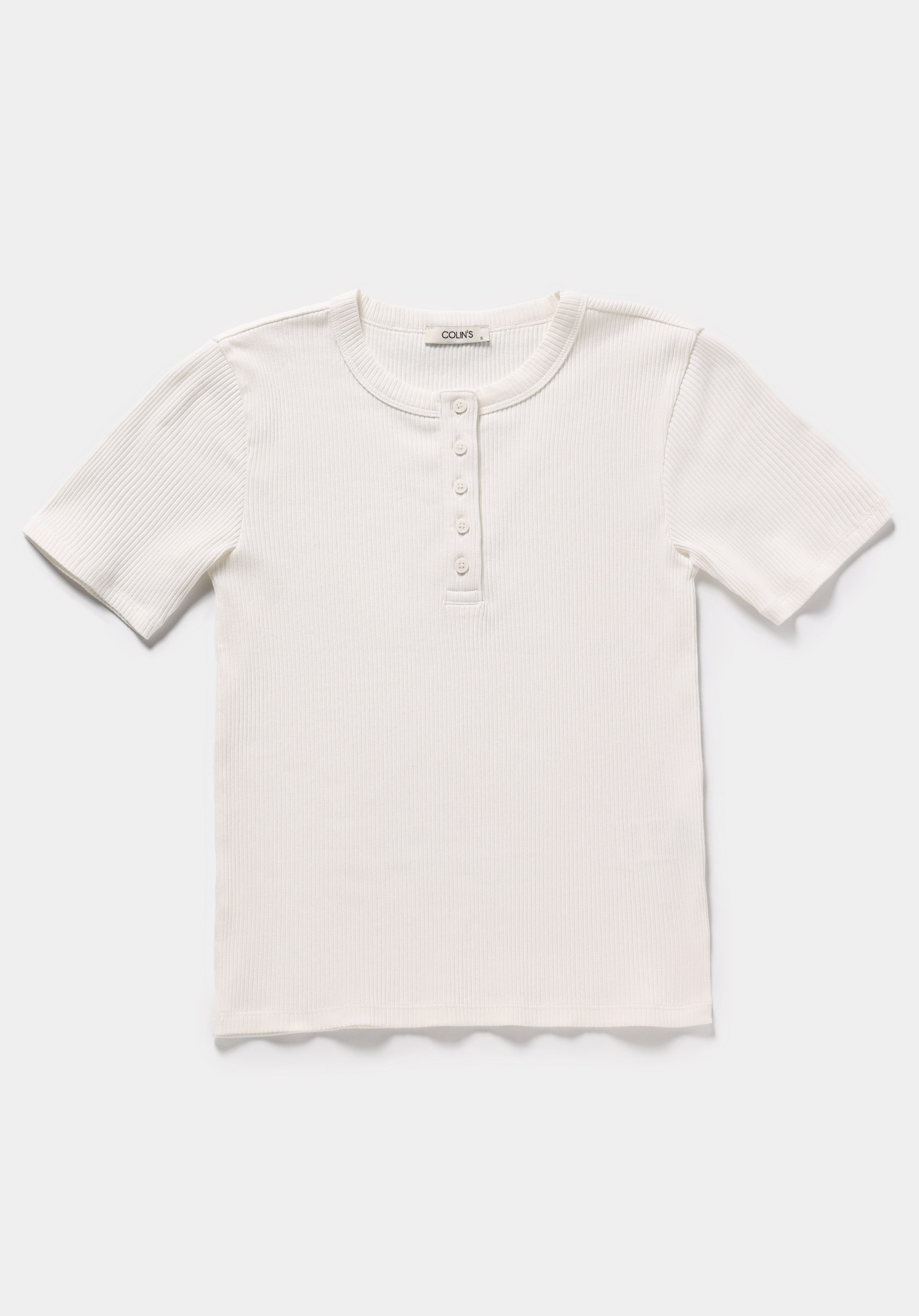 Slim Fit Yuvarlak Yaka Düz Kadın Beyaz Kısa Kol Tişört