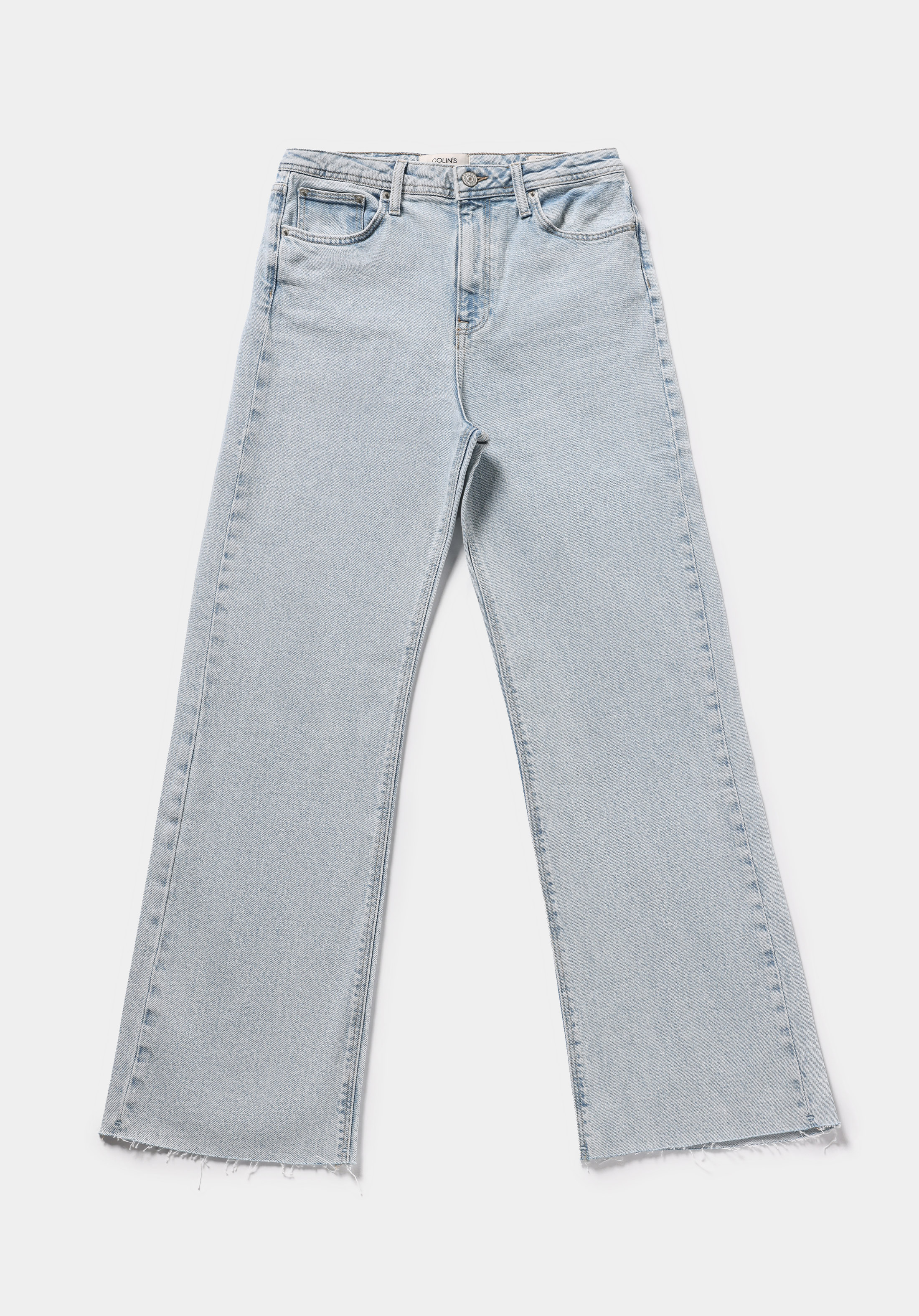 Straight Fit   Kadın Light İndigo Denim Jean Pantolon