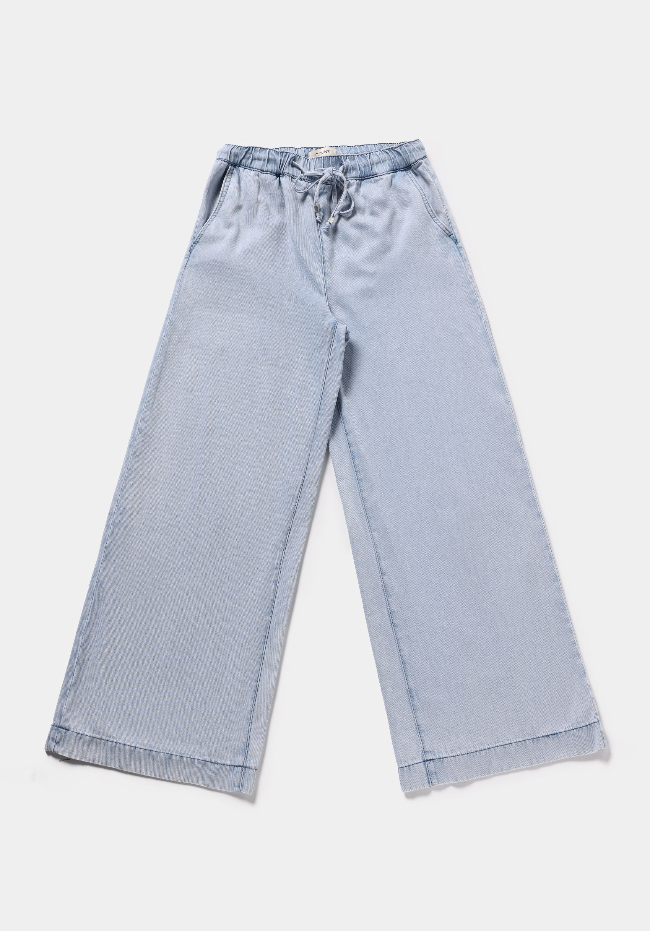 Loose Fit   Kadın Light İndigo Denim Jean Pantolon