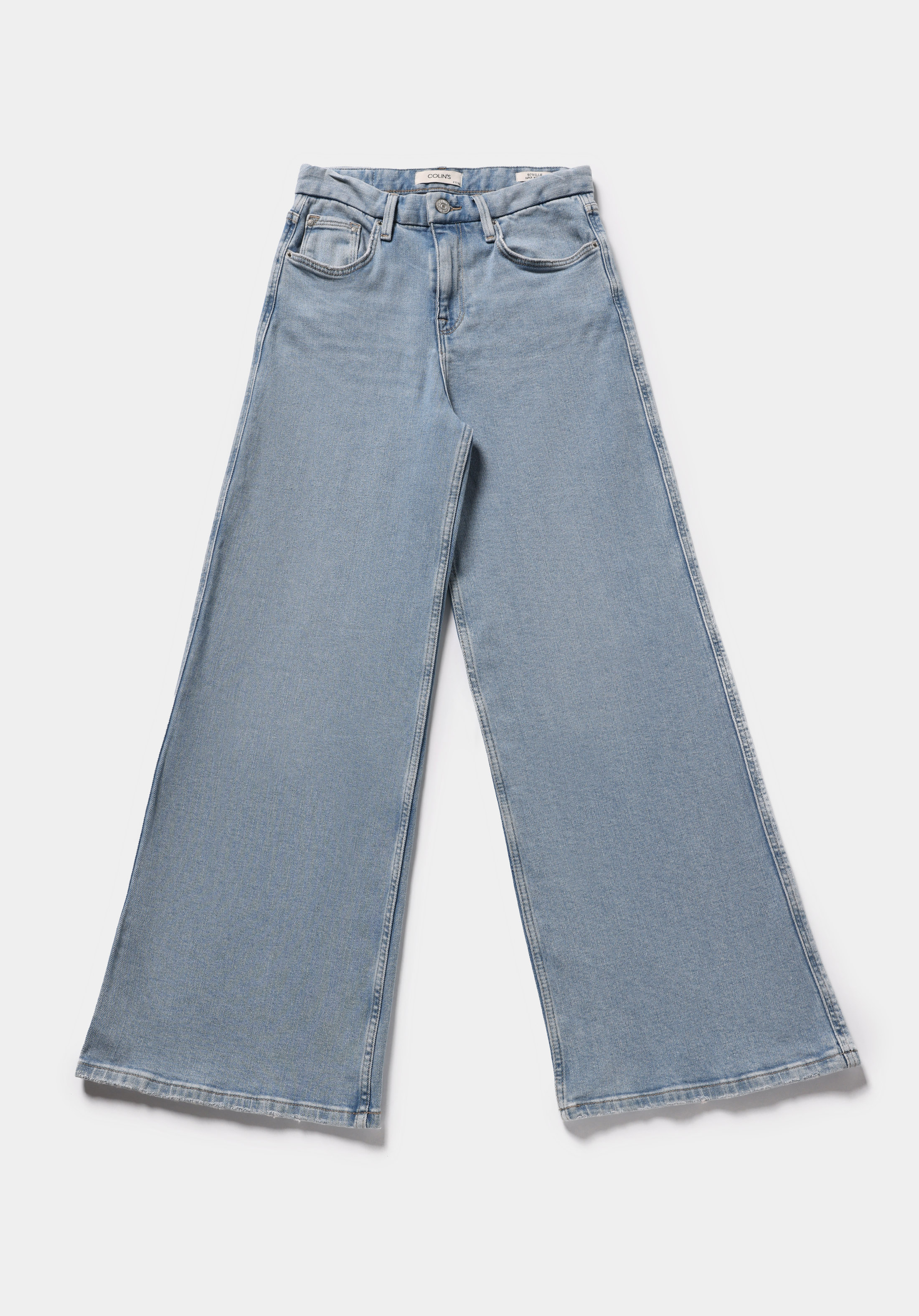 Loose Fit   Kadın Light İndigo Denim Jean Pantolon