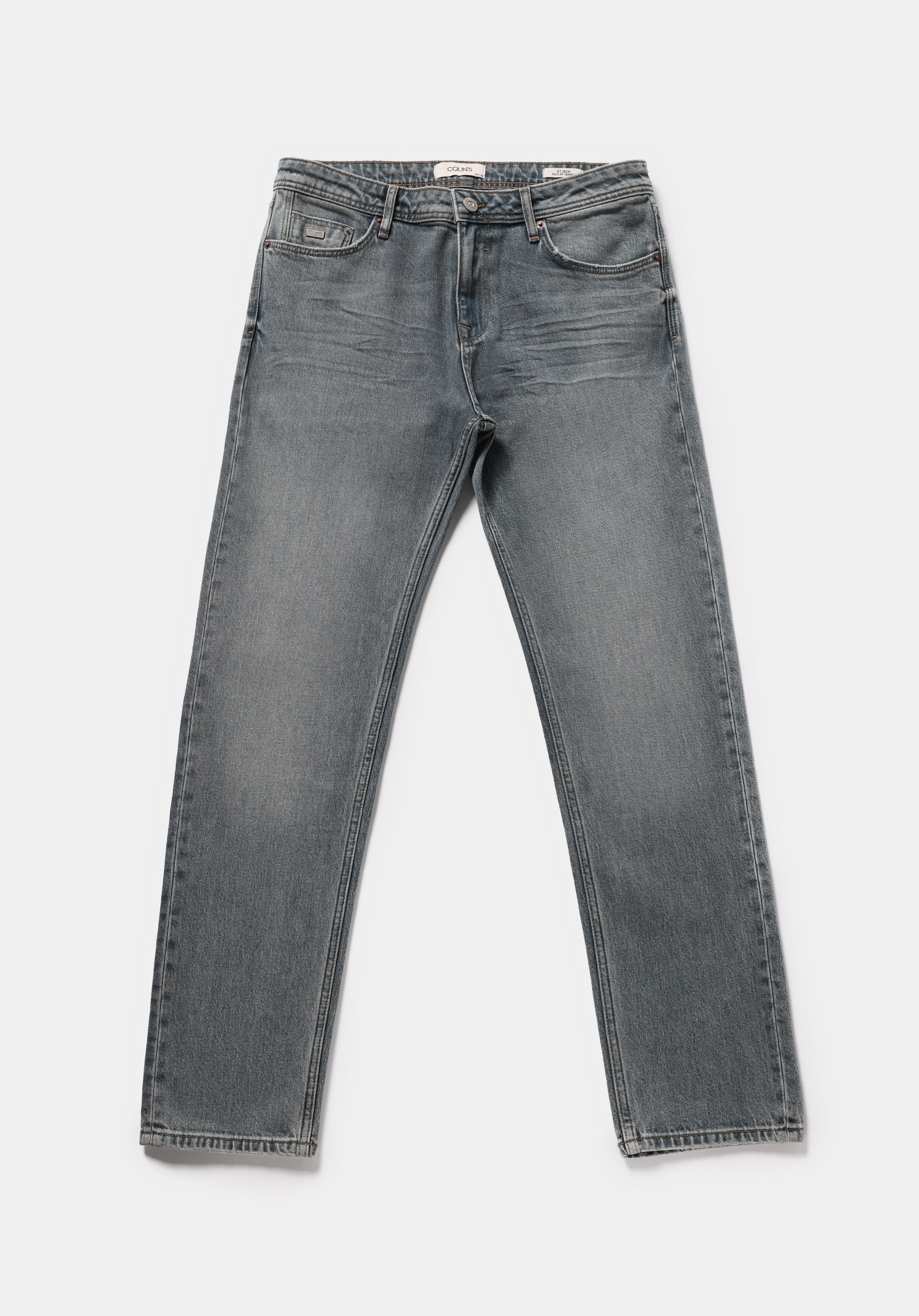 Regular Fit   Erkek Green Cast Denim Jean Pantolon