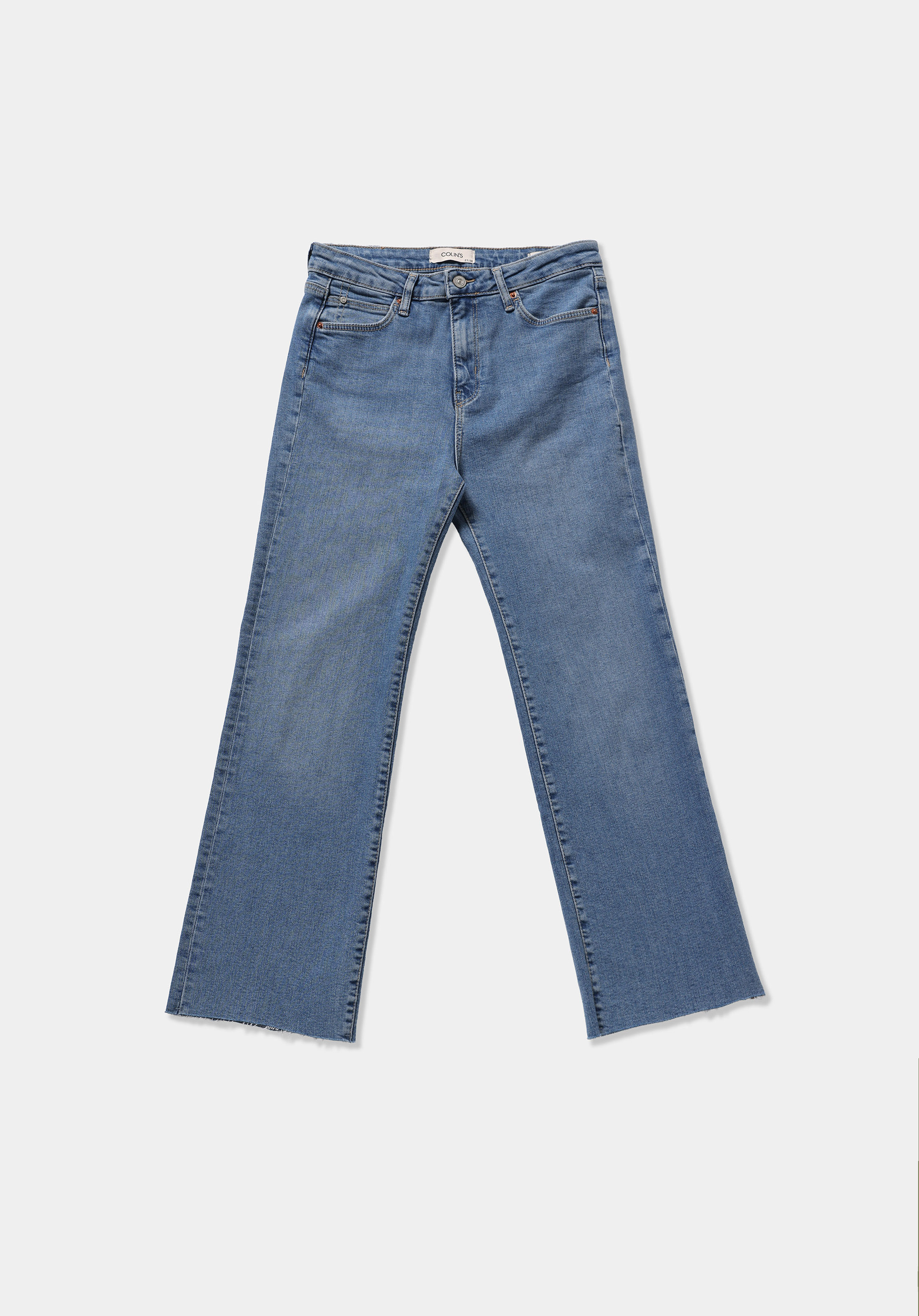 Slim Fit   Kadın Mid İndigo Denim Jean Pantolon
