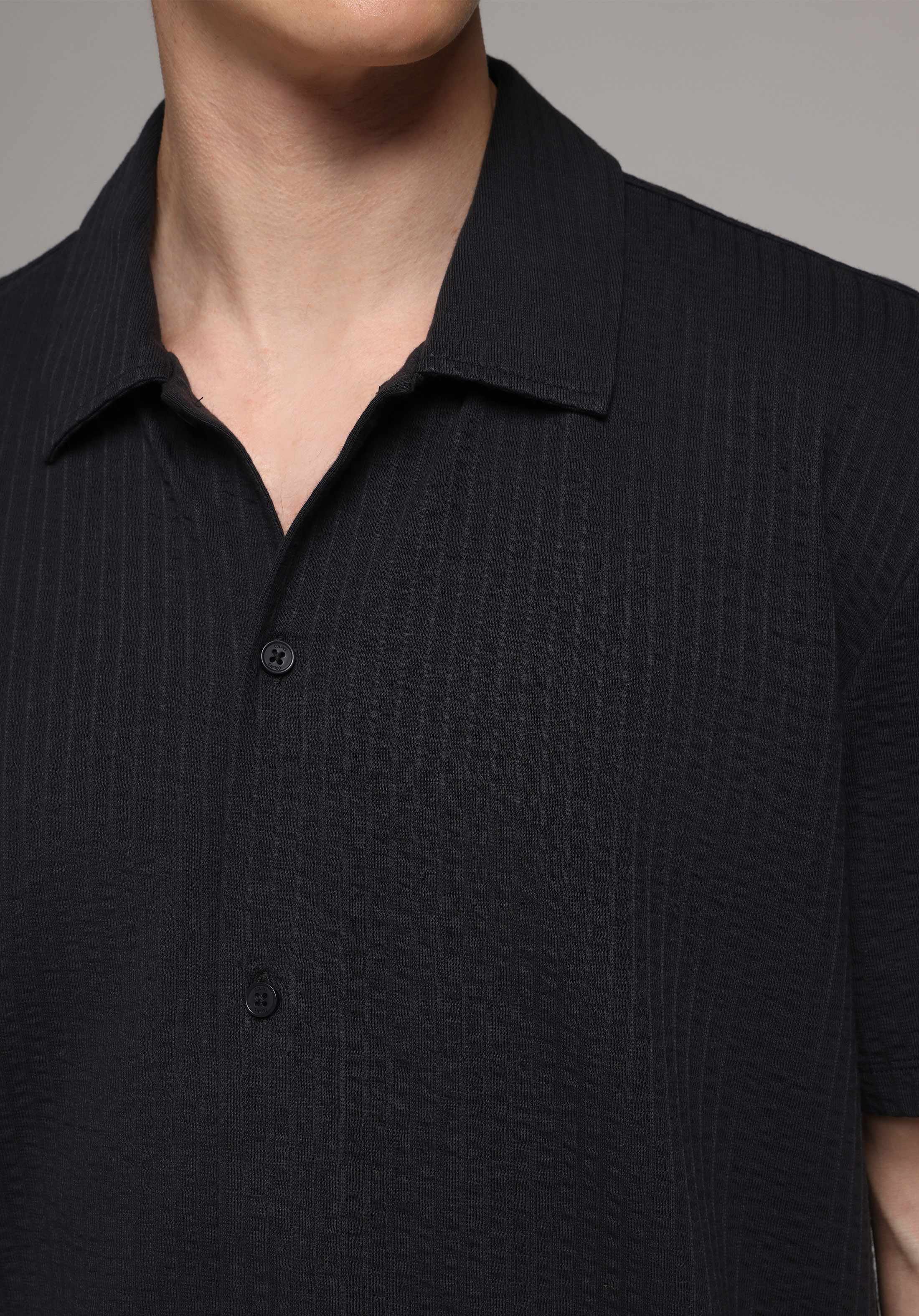 Regular Fit Polo Yaka Düz Erkek Lacivert Kısa Kol Tişört