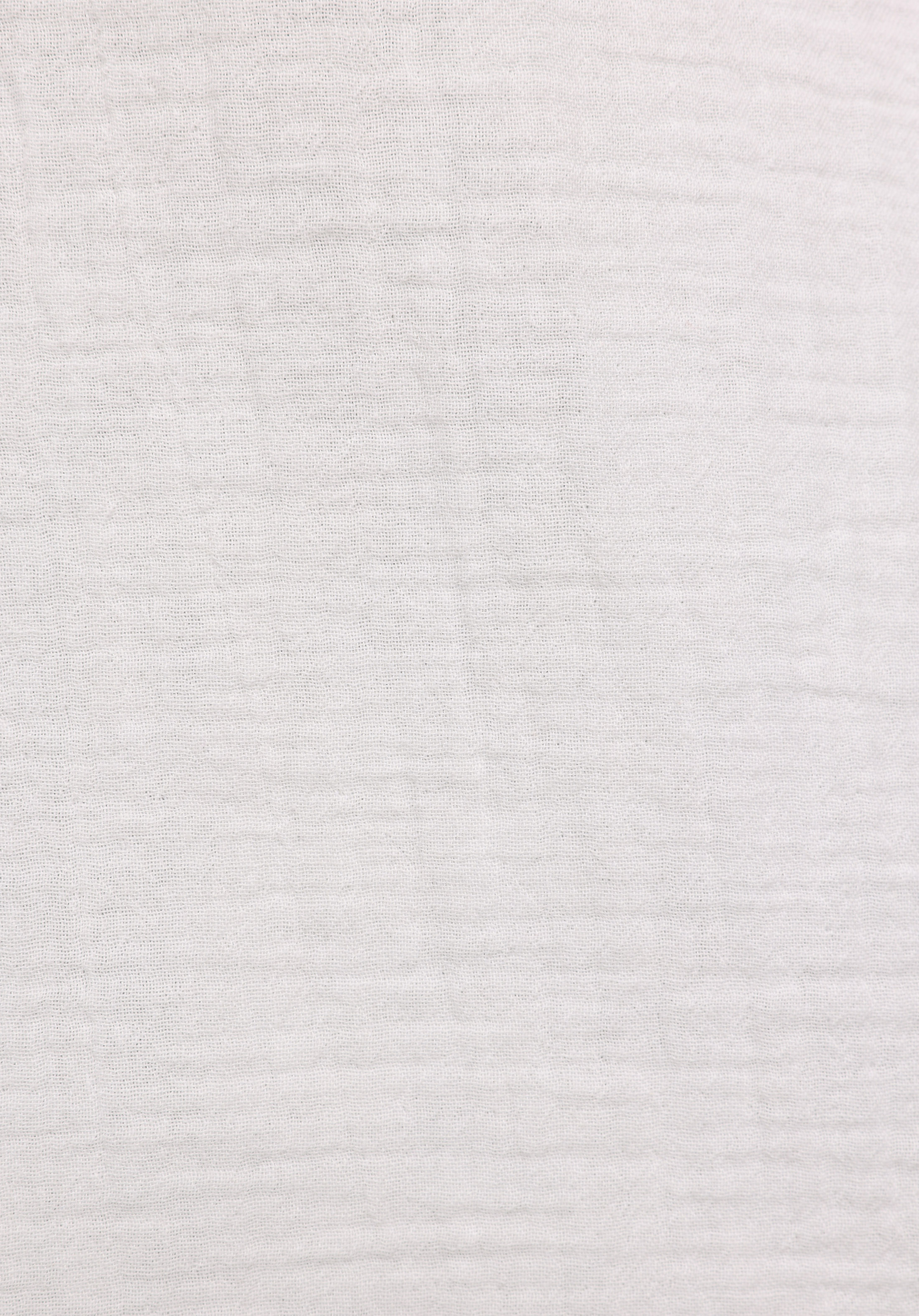 Relaxed Fit Shirt Neck Düz Erkek Beyaz Uzun Kol Gömlek