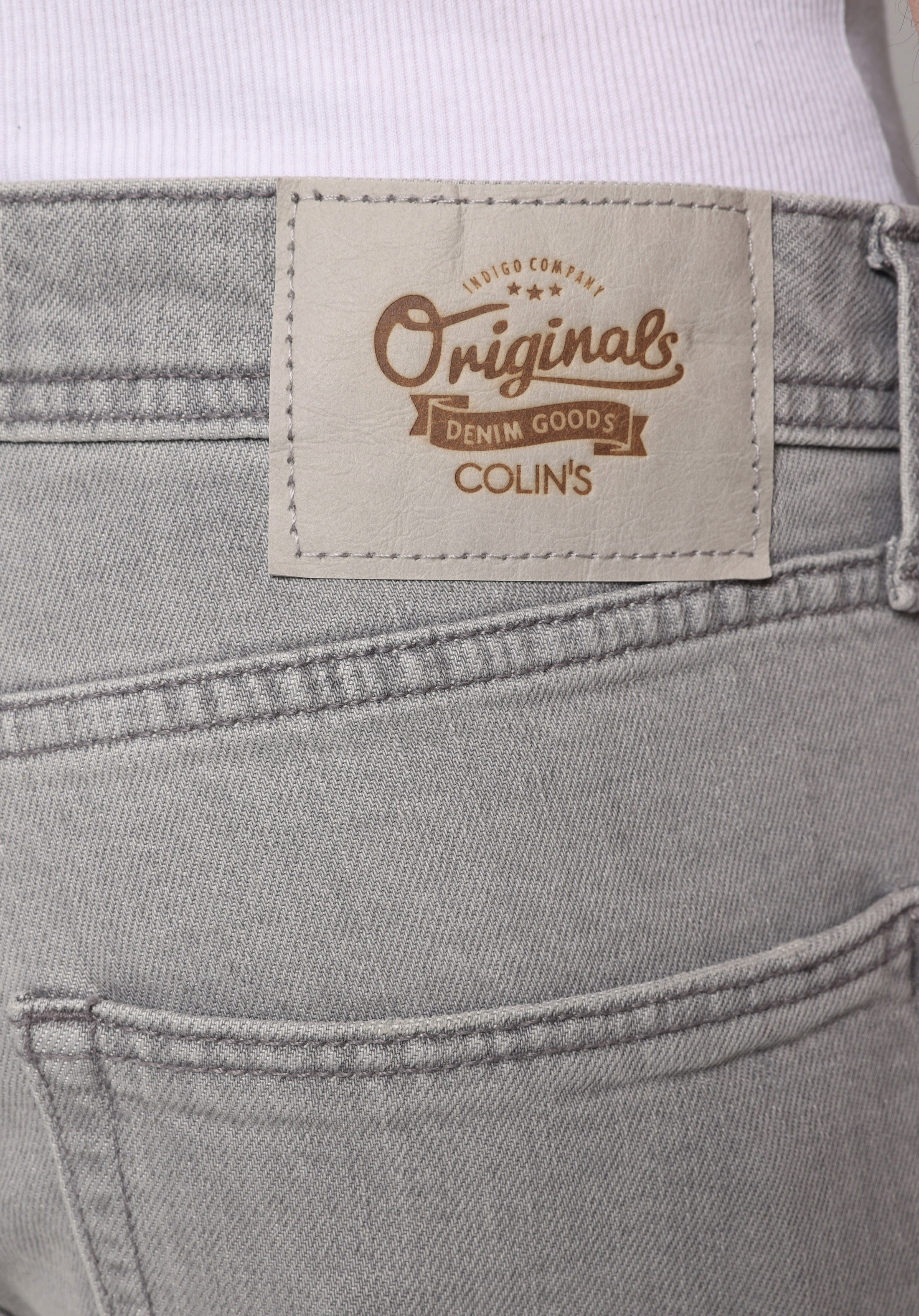 Straight Fit   Erkek Grey Denim Jean Pantolon