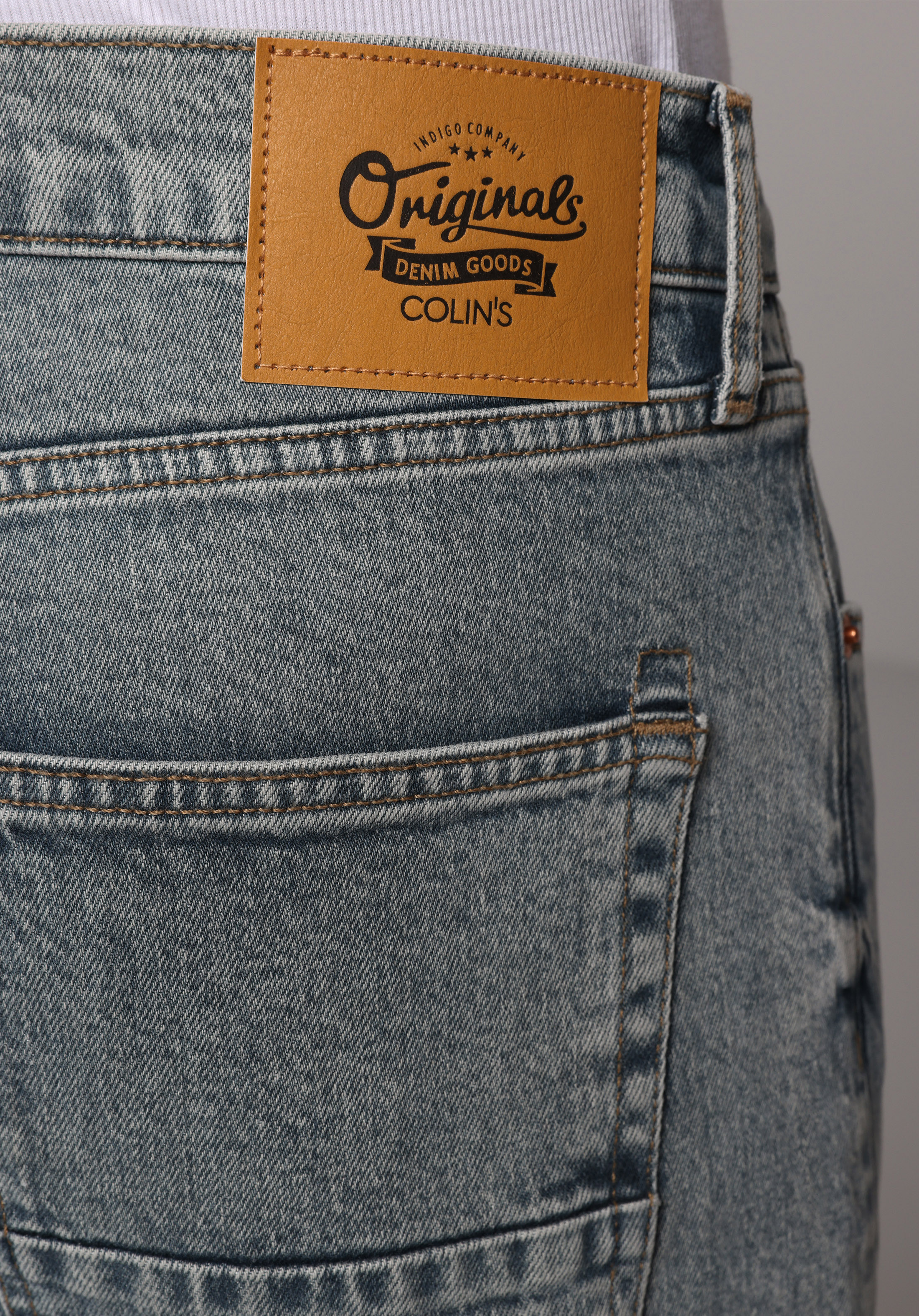 Loose Relaxed Fit   Erkek Green Cast Denim Jean Pantolon