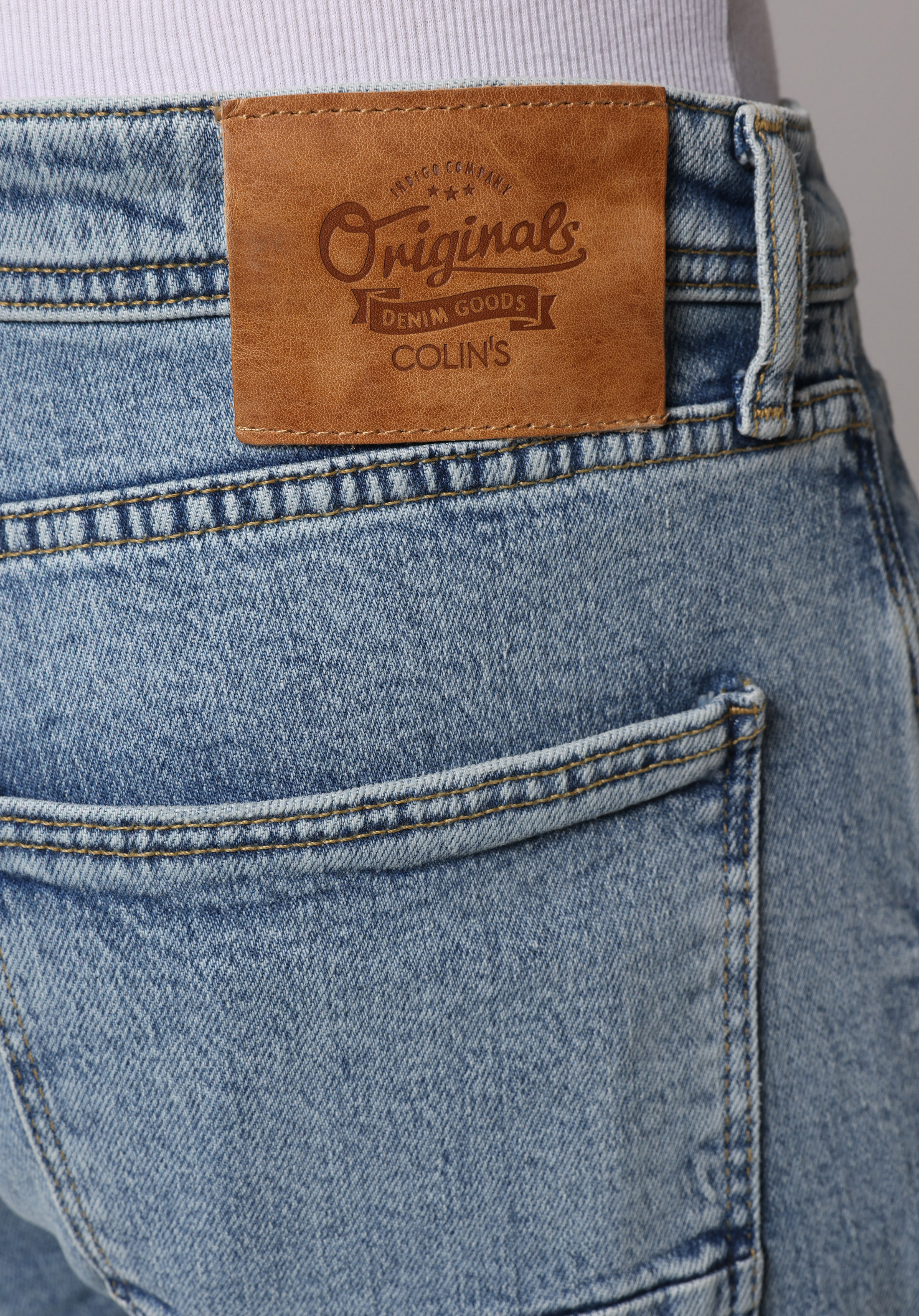 Straight Fit   Erkek Light İndigo Denim Jean Pantolon