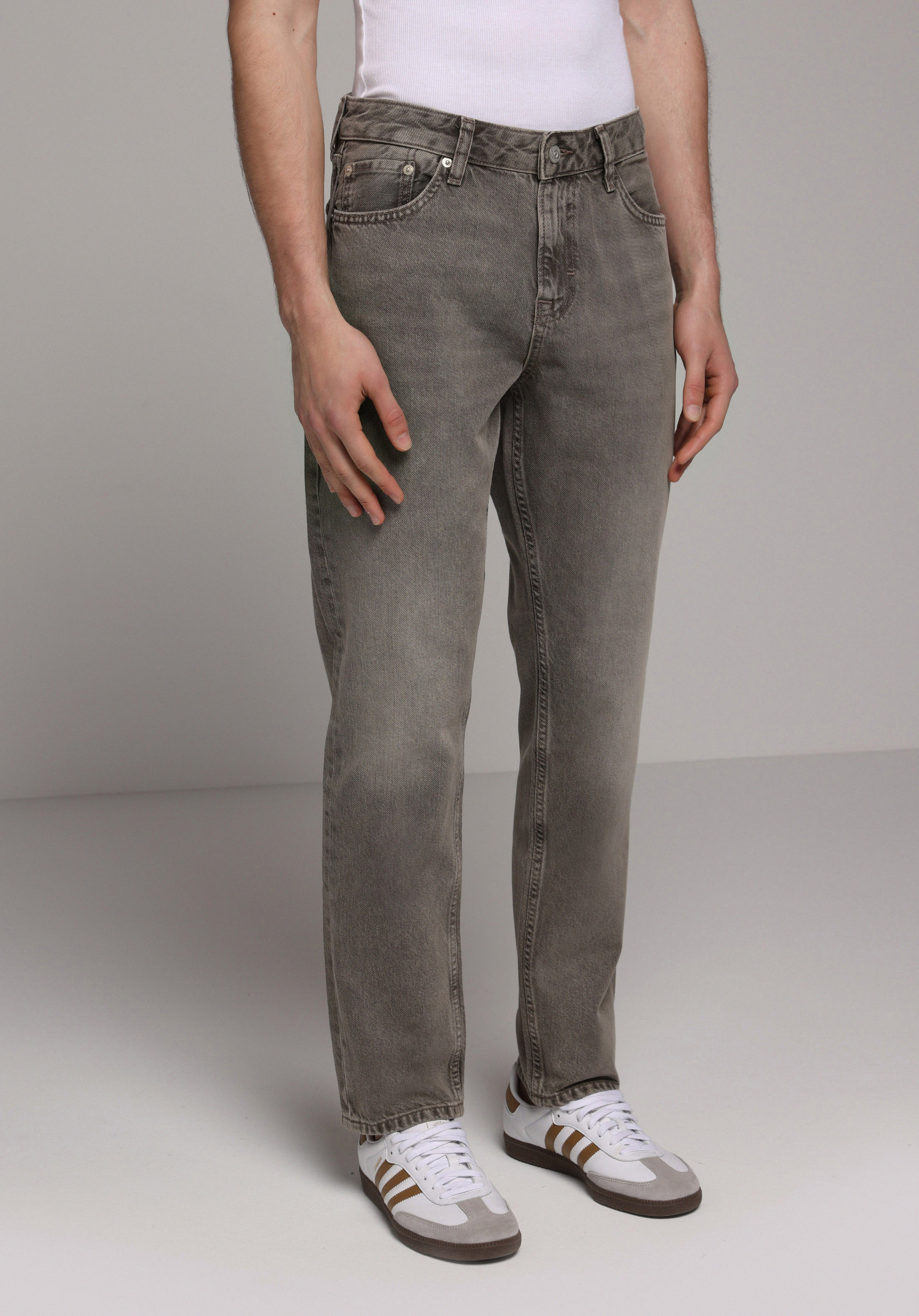 Regular Fit   Erkek Over Dyed Denim Jean Pantolon