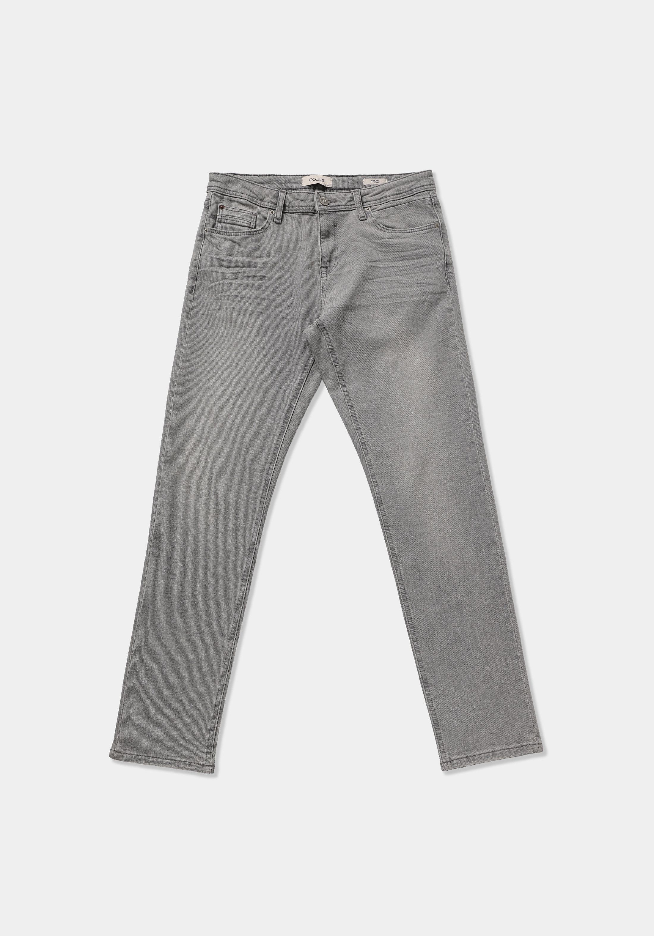 Straight Fit   Erkek Grey Denim Jean Pantolon