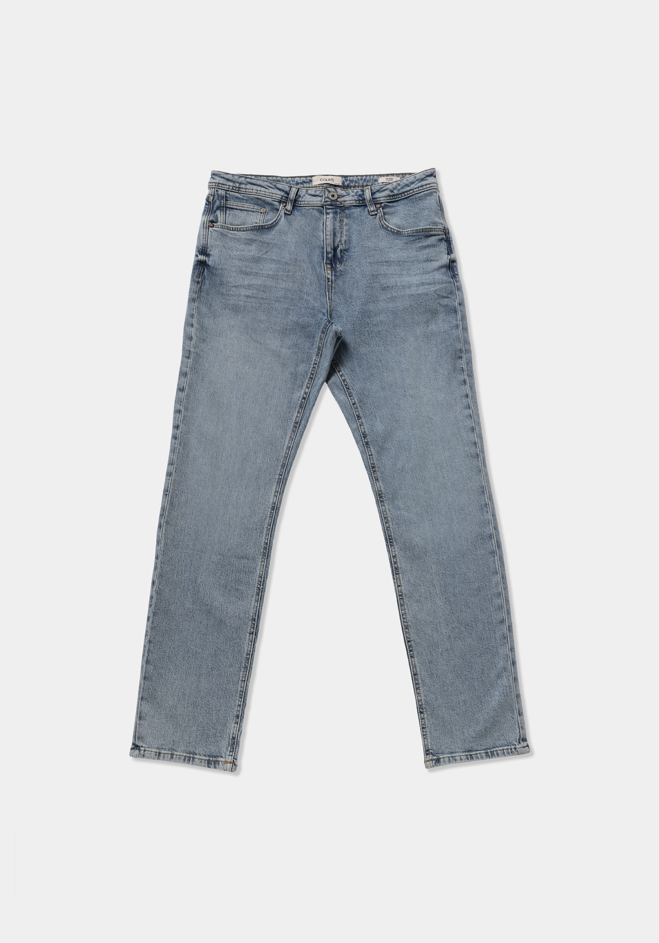 Straight Fit   Erkek Light İndigo Denim Jean Pantolon