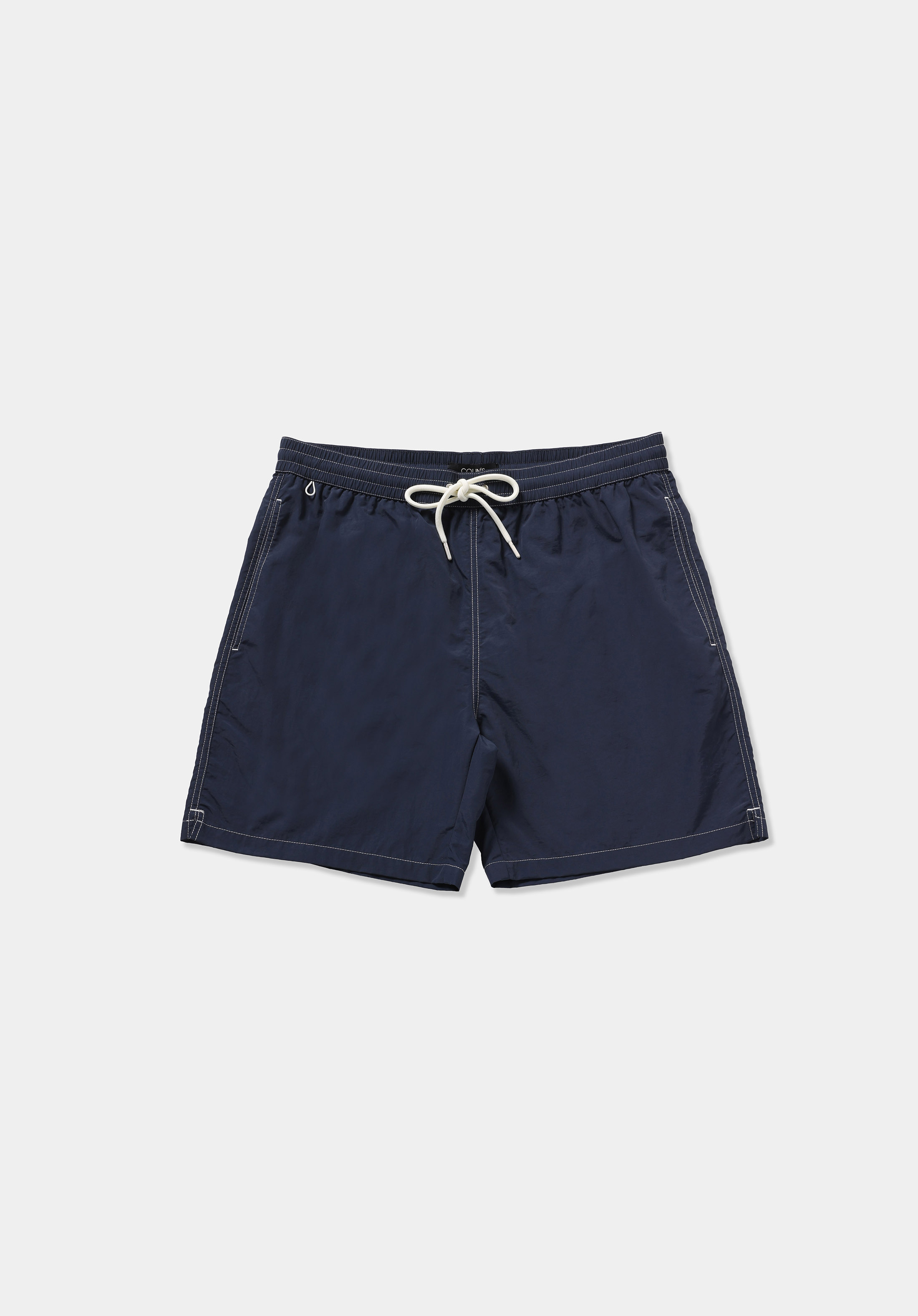 Slim Fit Düz Erkek Lacivert Deniz Şortu