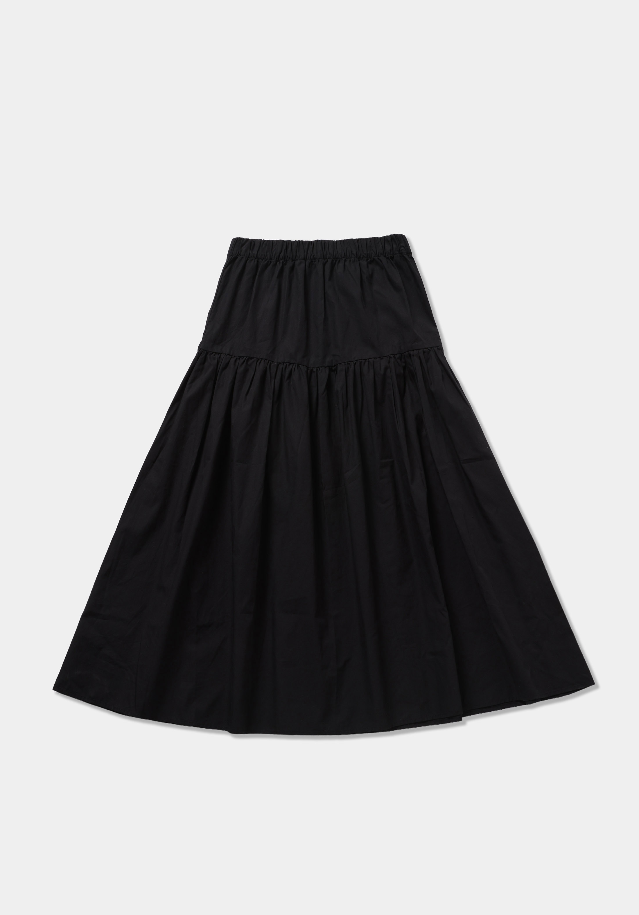 Maxi Length Düz  Kadın Siyah Etek