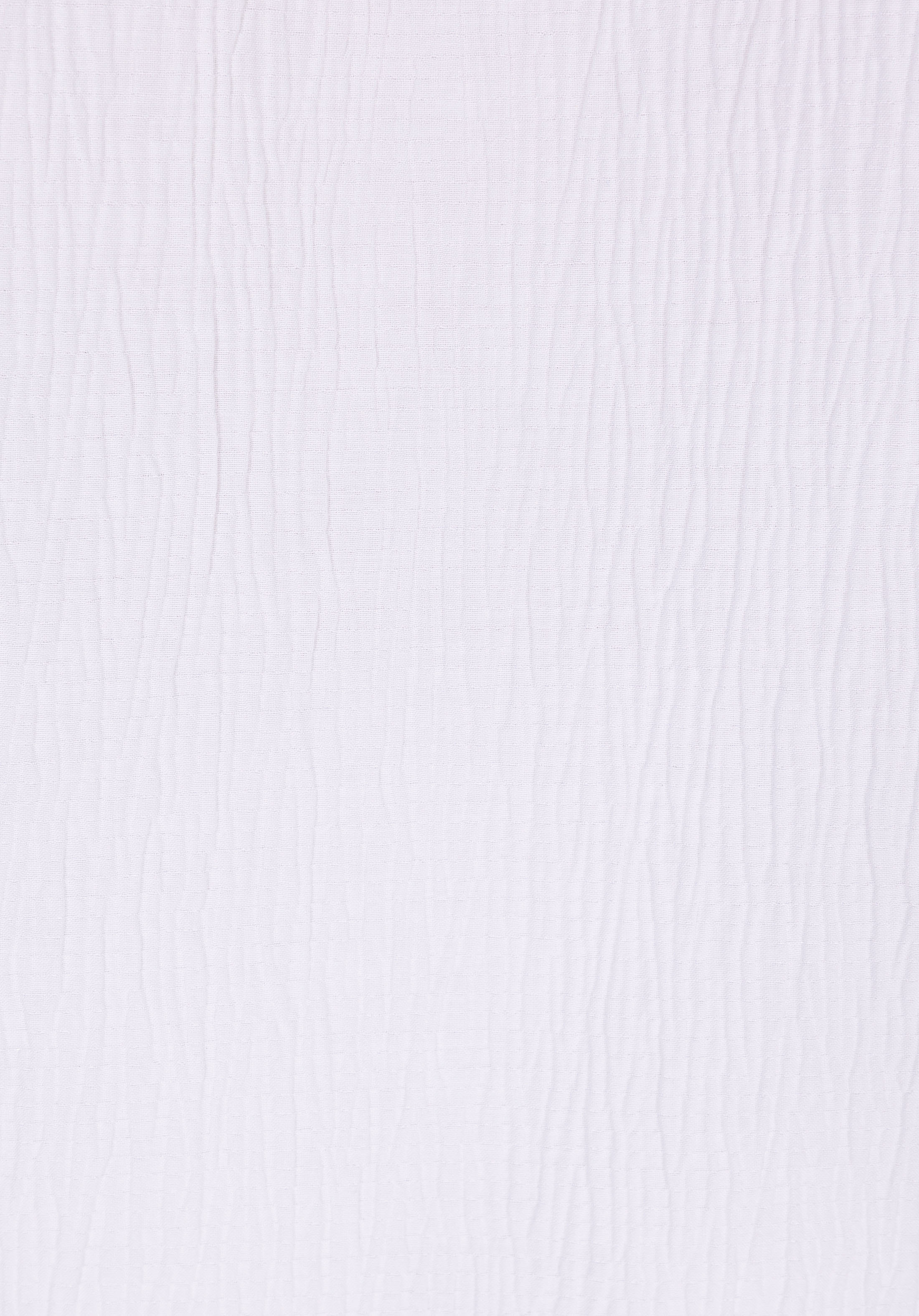 Regular Fit Shirt Neck Jakarlı Erkek Beyaz Kısa Kol Gömlek