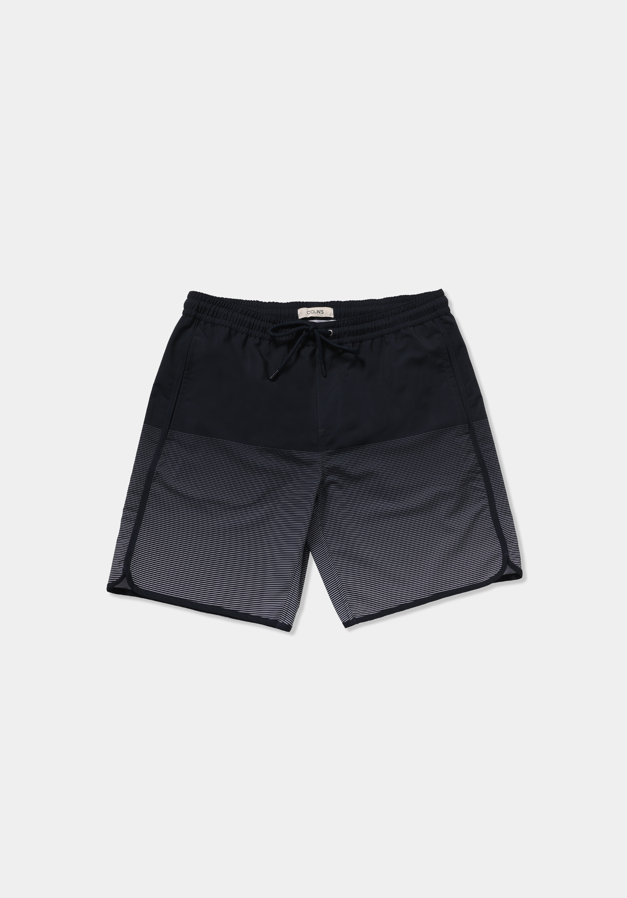 Slim Fit Baskılı Erkek Lacivert Deniz Şortu