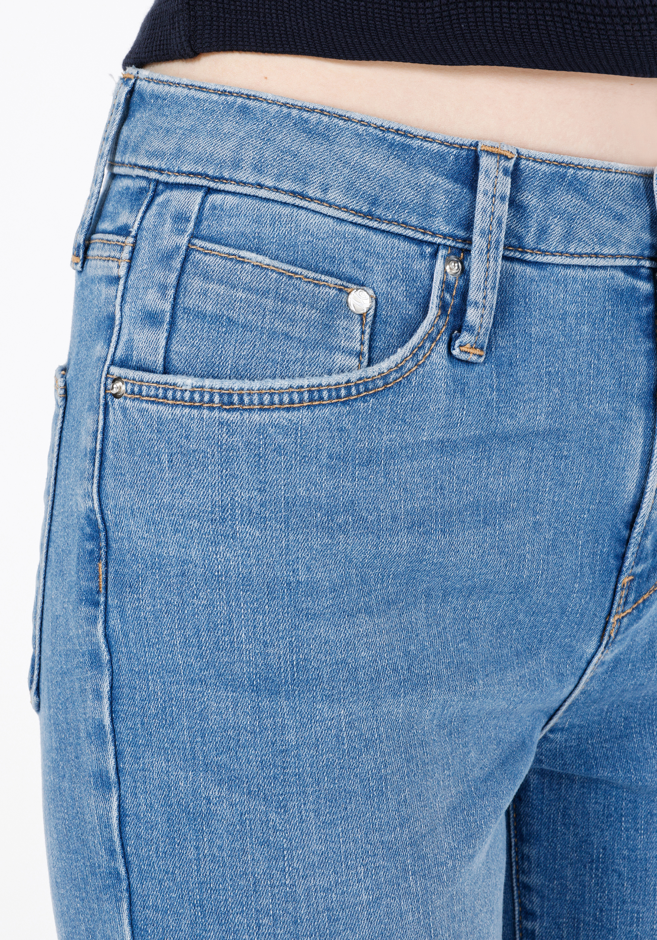 Slim Fit   Kadın İndigo Jean Pantolon