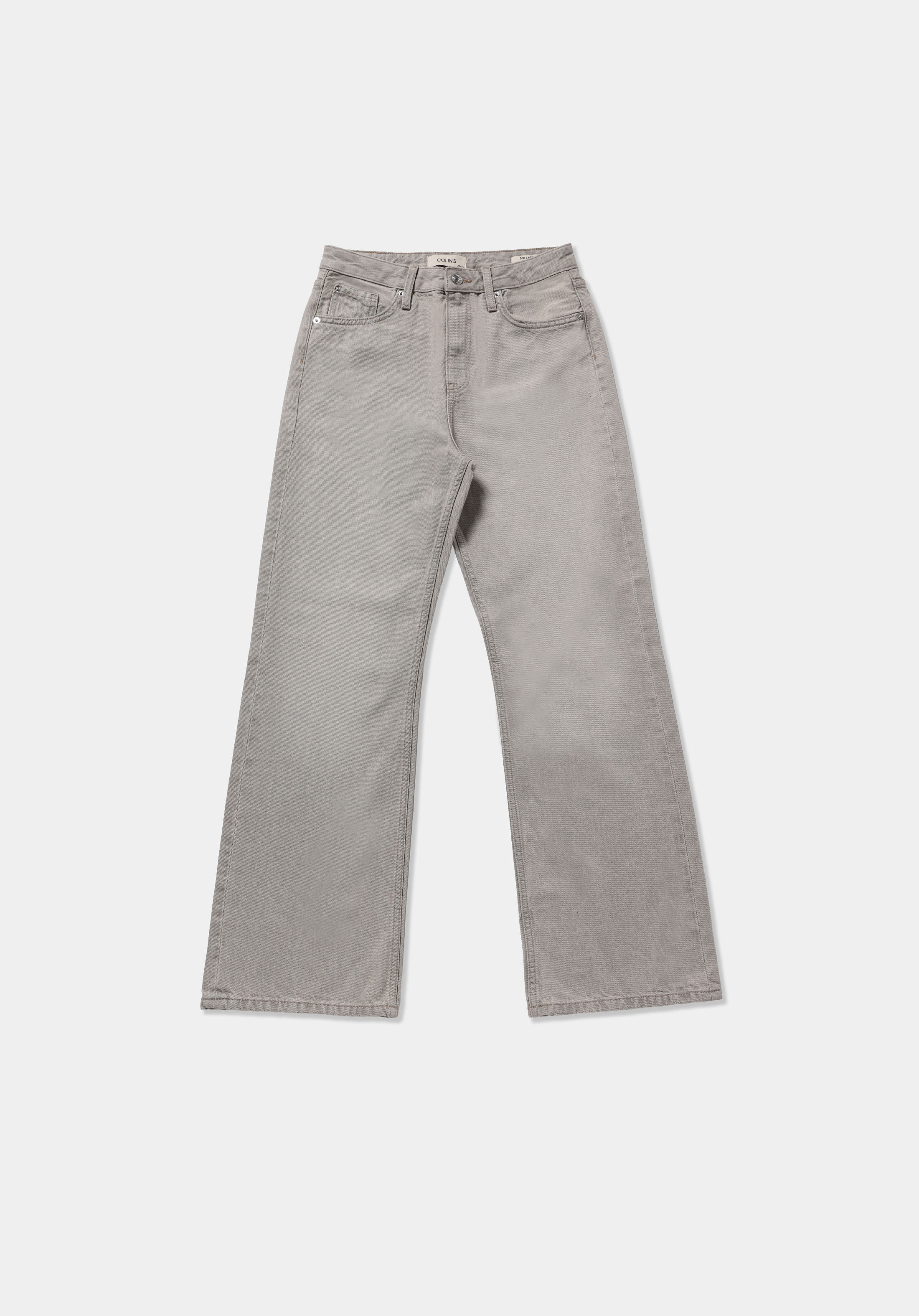 Straight Fit   Kadın Grey Denim Jean Pantolon