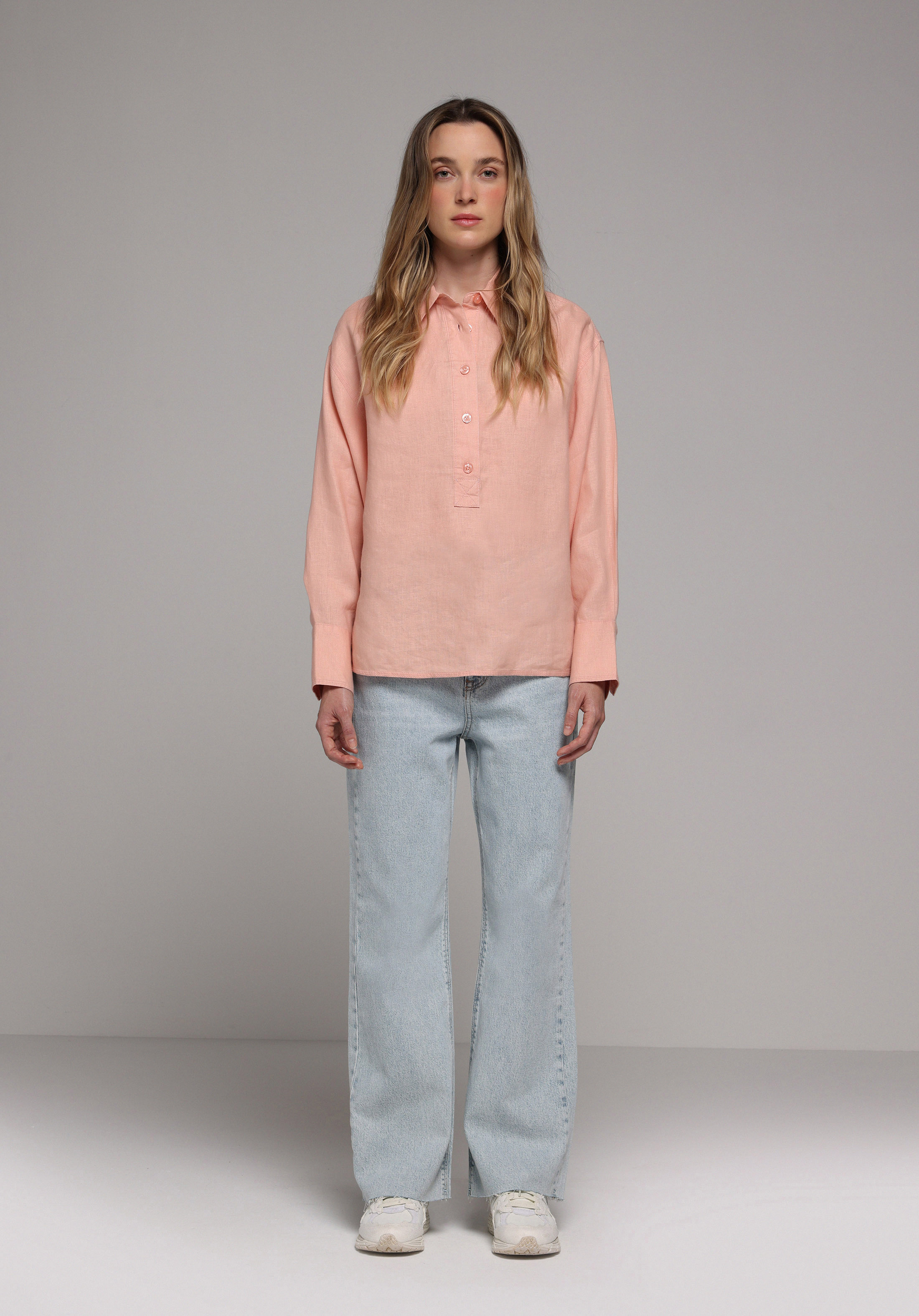 Straight Fit   Kadın Light İndigo Denim Jean Pantolon