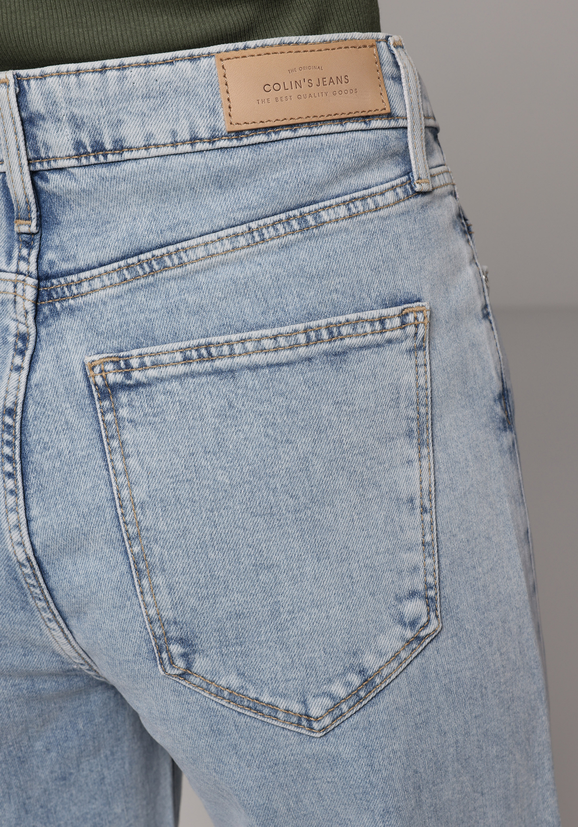 Regular Fit Yüksel Bel Geniş Paça Kadın Denim Jean Pantolon