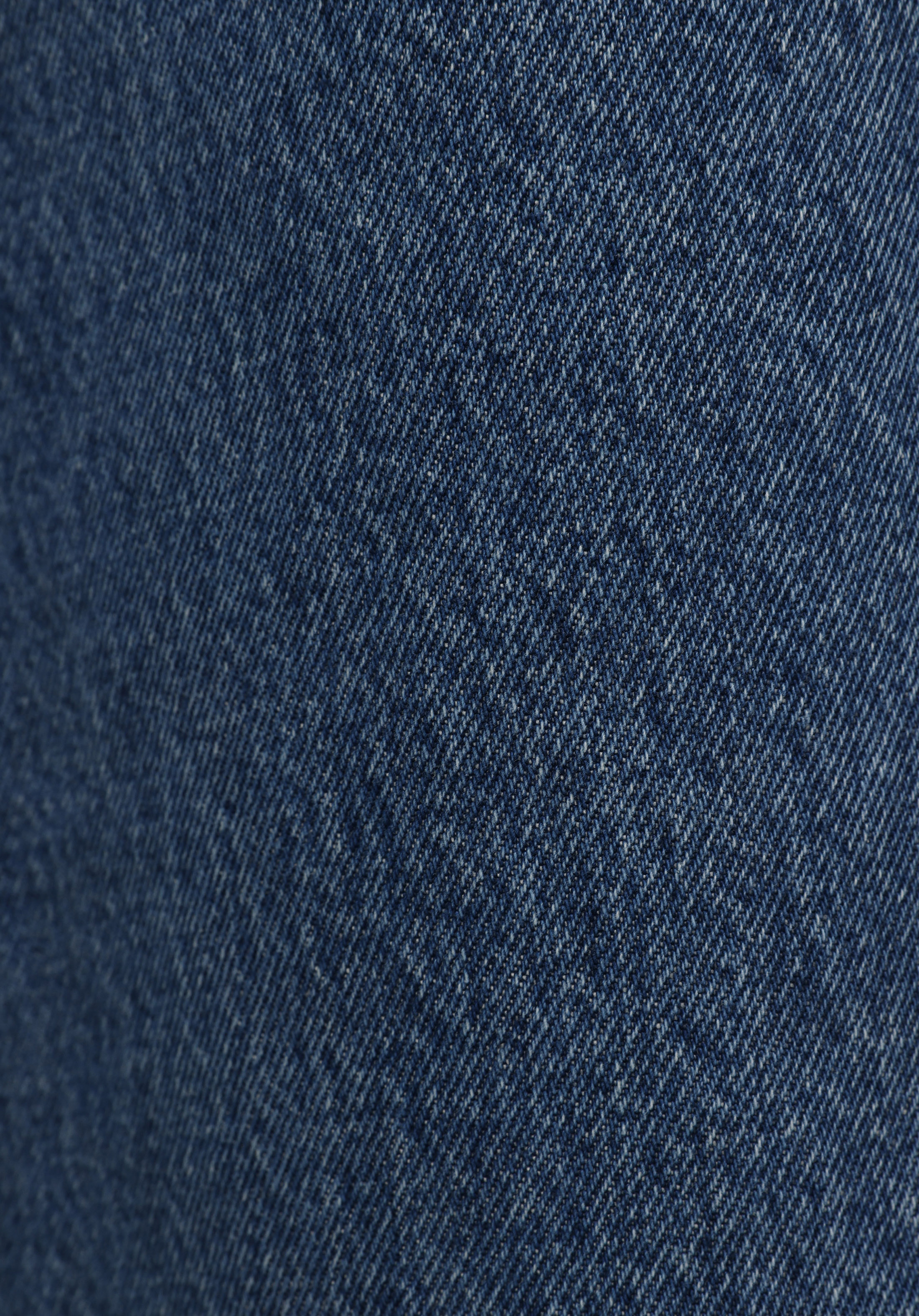 Regular Fit Yüksel Bel Geniş Paça Kadın İndigo Jean Pantolon