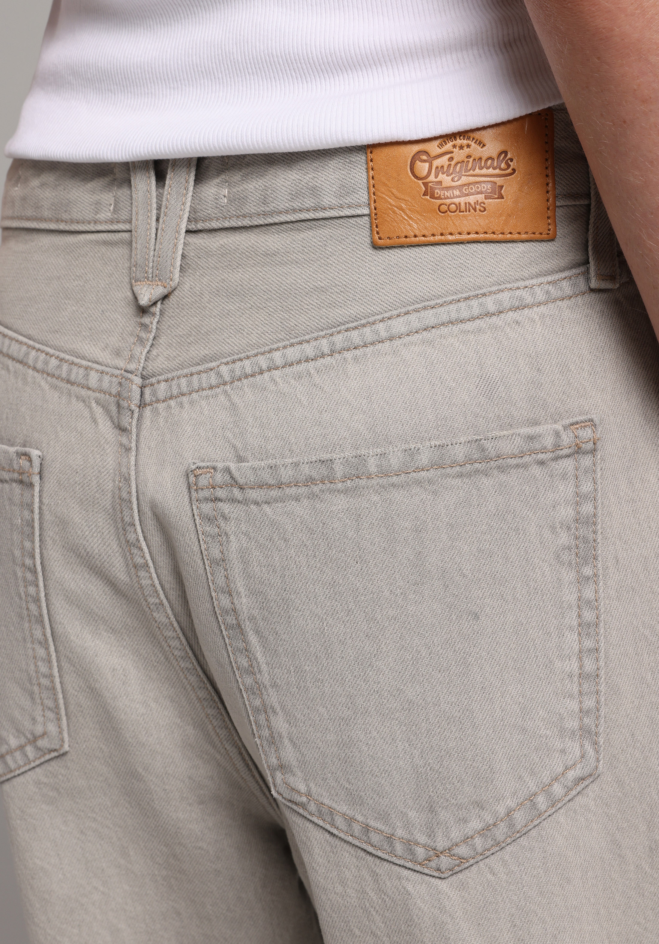 Straight Fit   Kadın Grey Denim Jean Pantolon