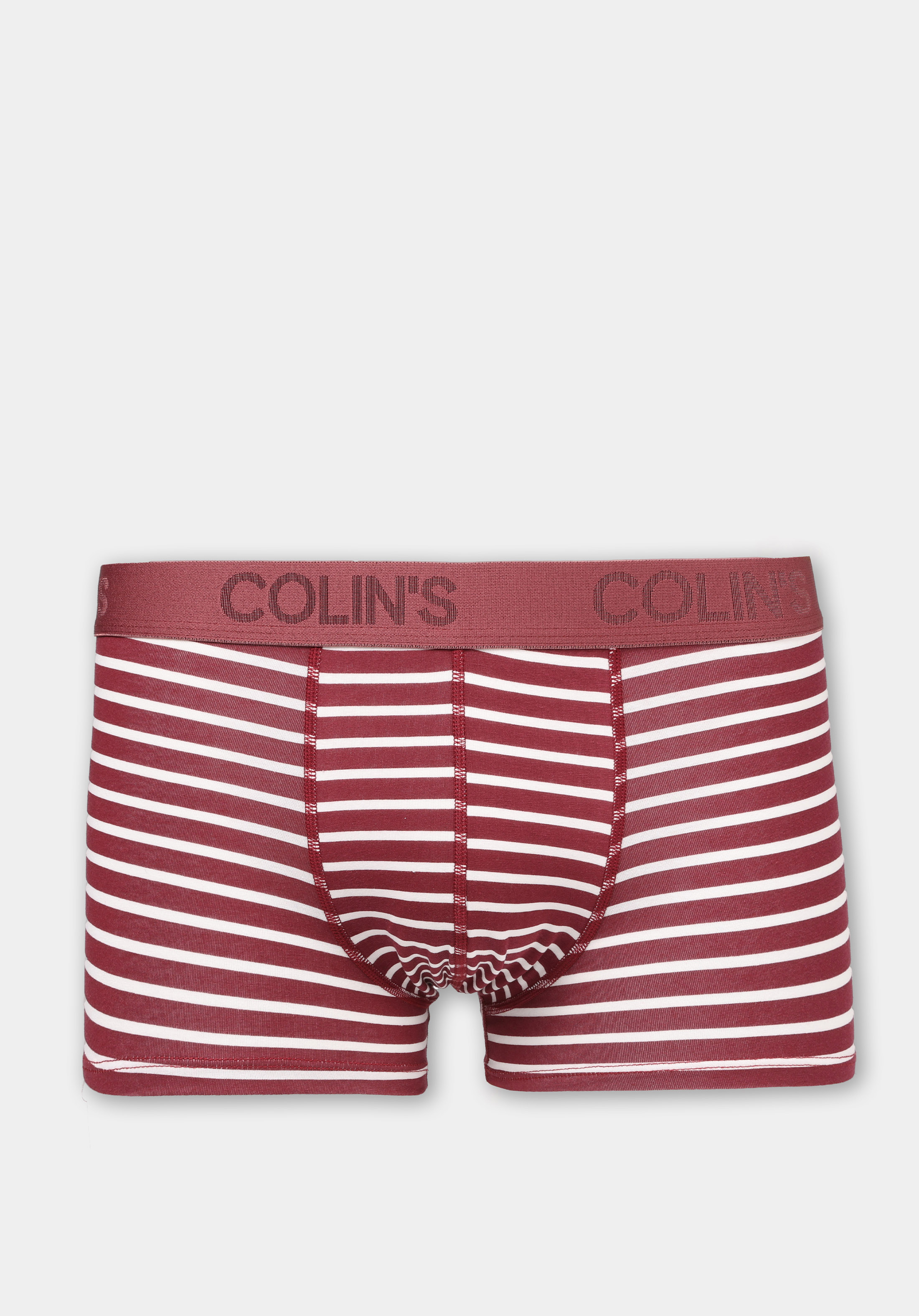 Trunk Fit Baskılı Erkek Bordo Boxer