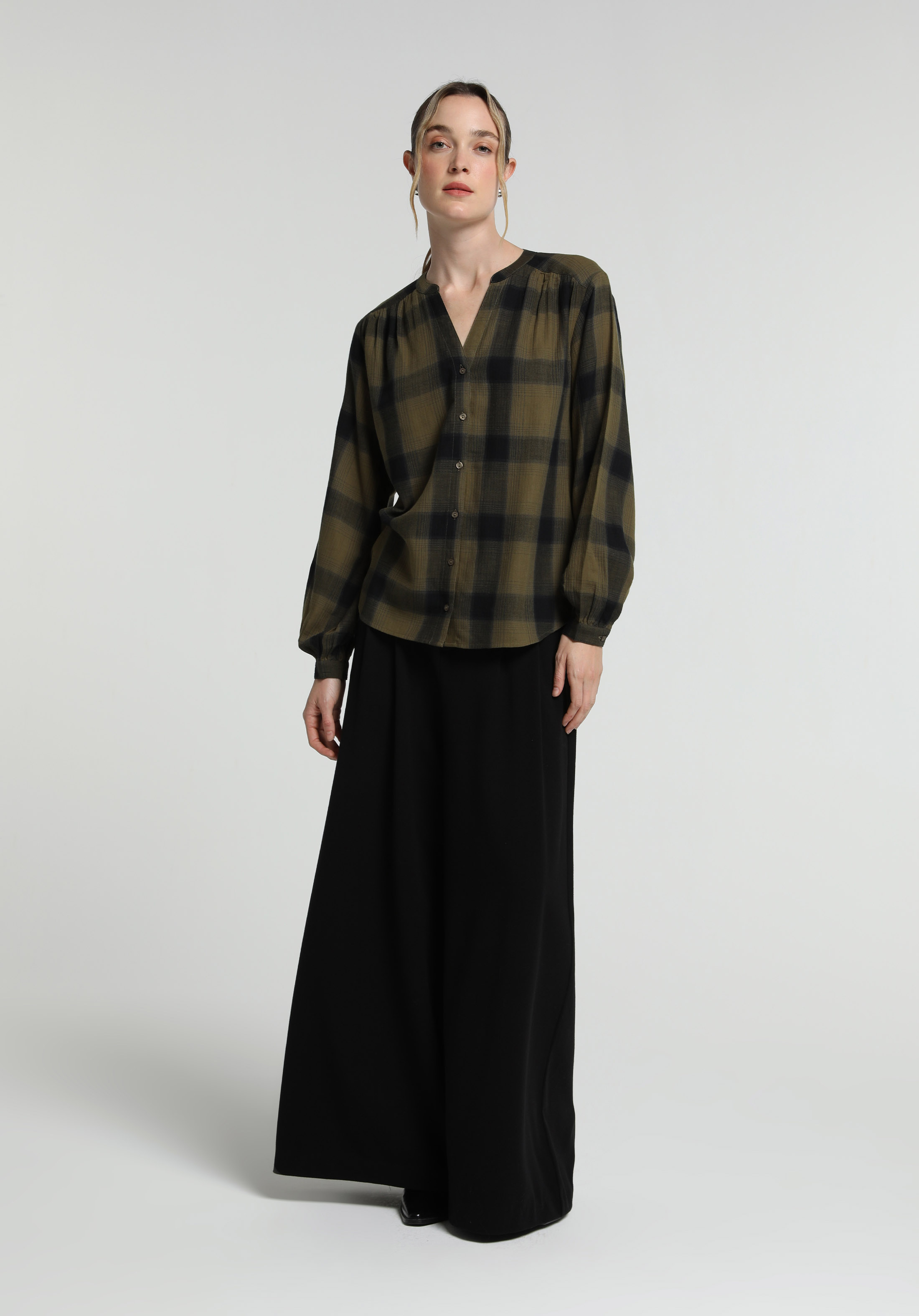 Fashion Fit   Kadın Yeşil  Gömlek