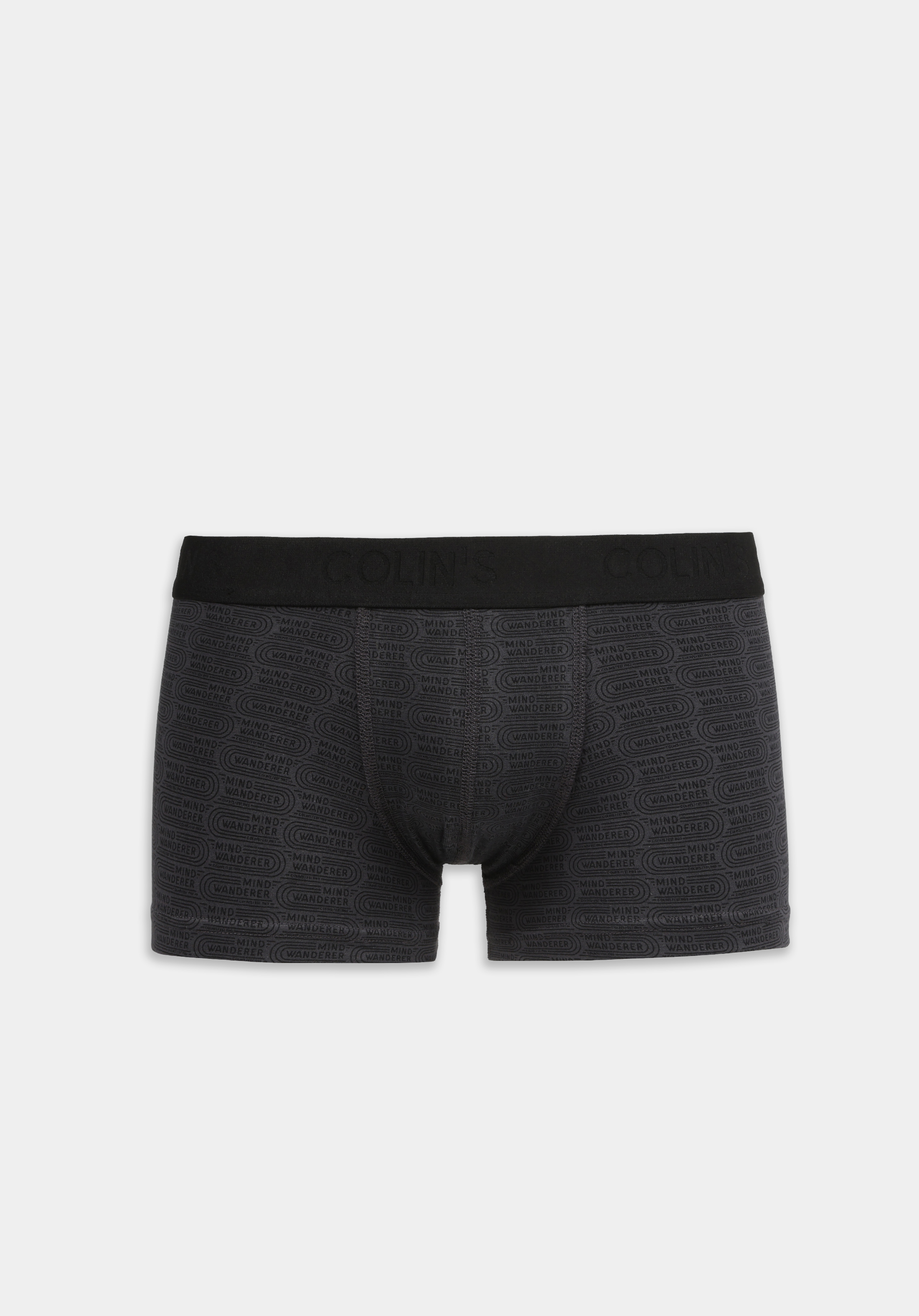 Trunk Fit Baskılı Erkek Antrasit Boxer