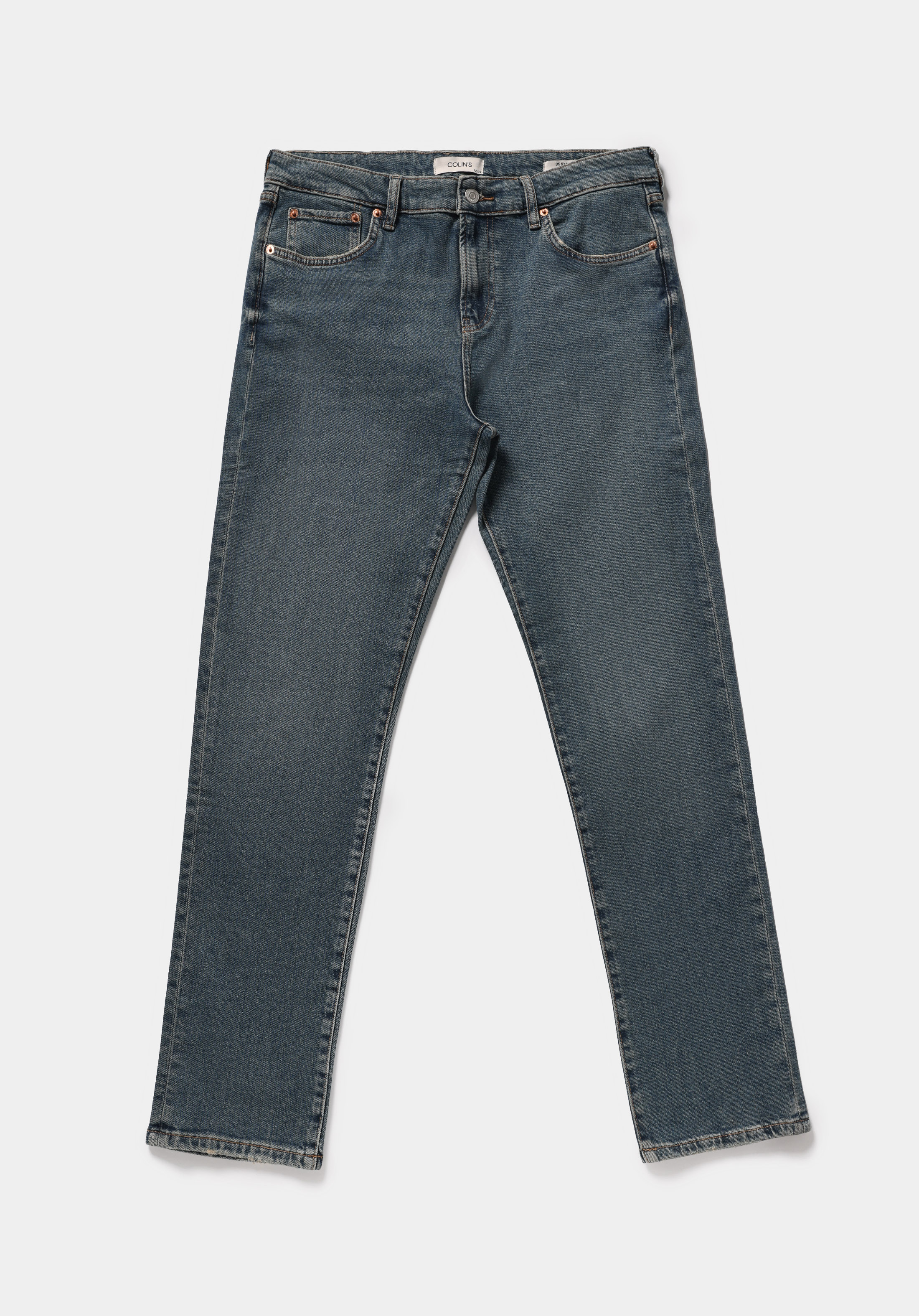 Skinny Fit   Erkek Green Cast Denim Jean Pantolon