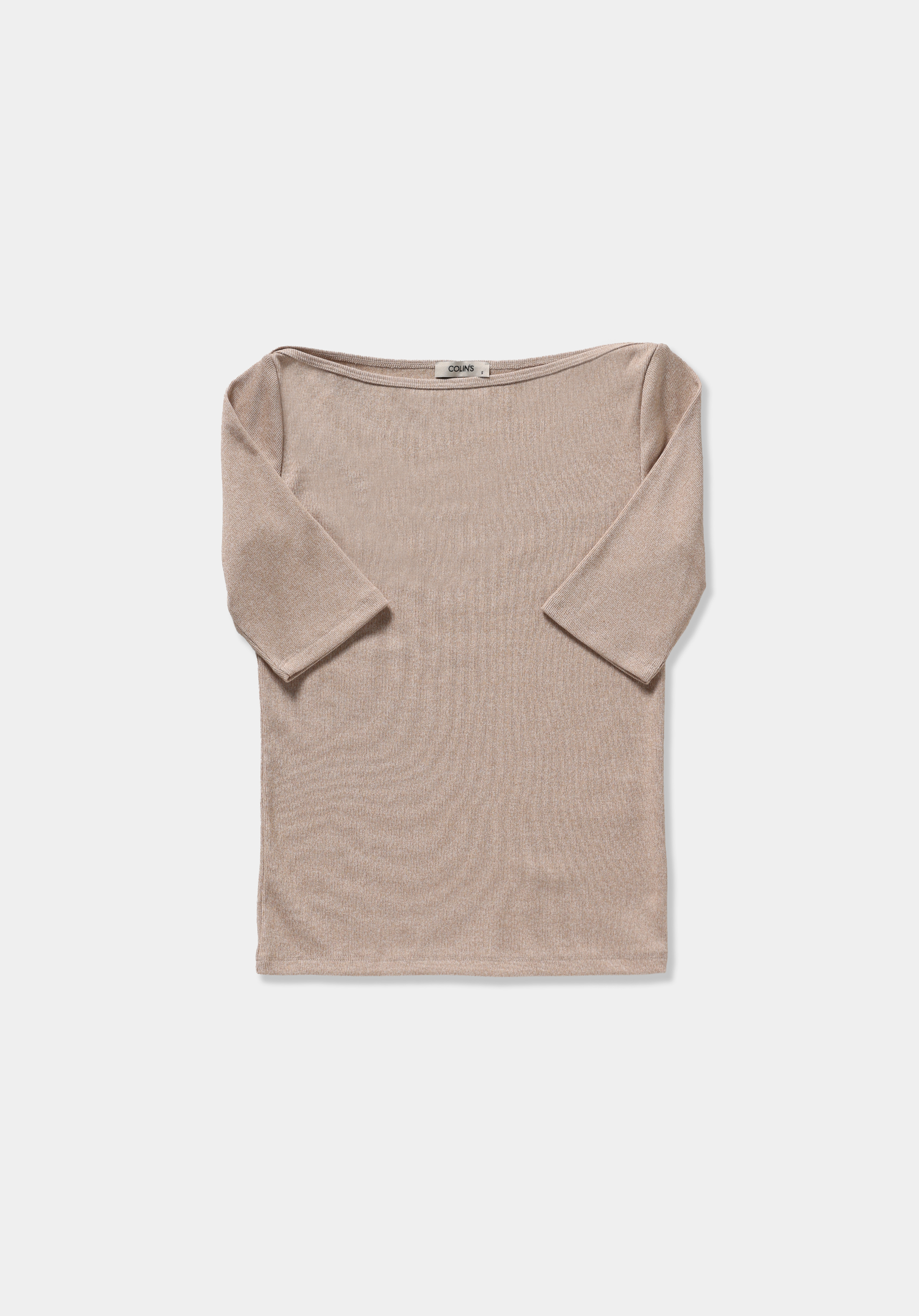 Slim Fit   Kadın Bej  Tişört