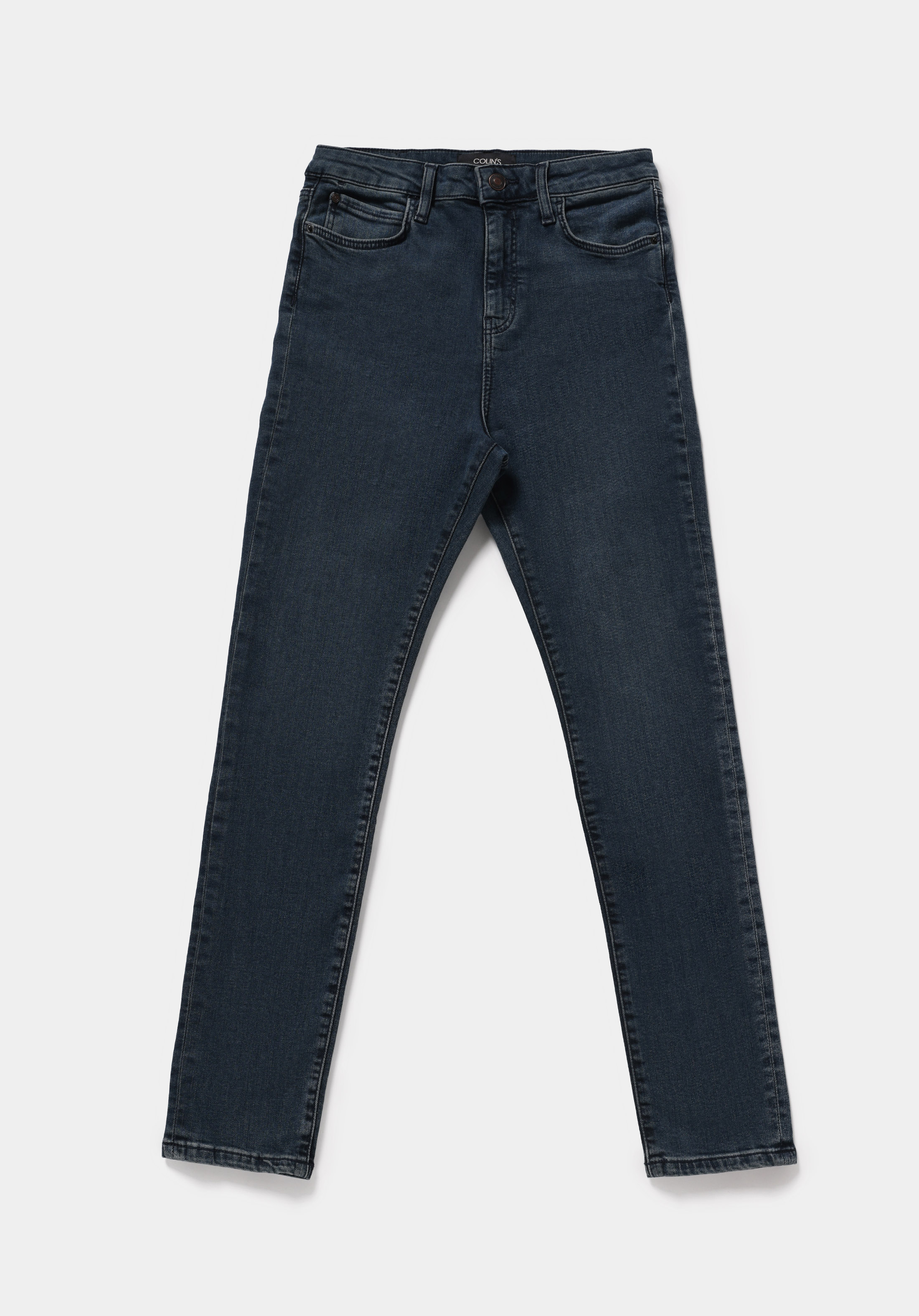 High Rise Super Skinny Fit   Kadın Blue Black Denim Jean Pantolon