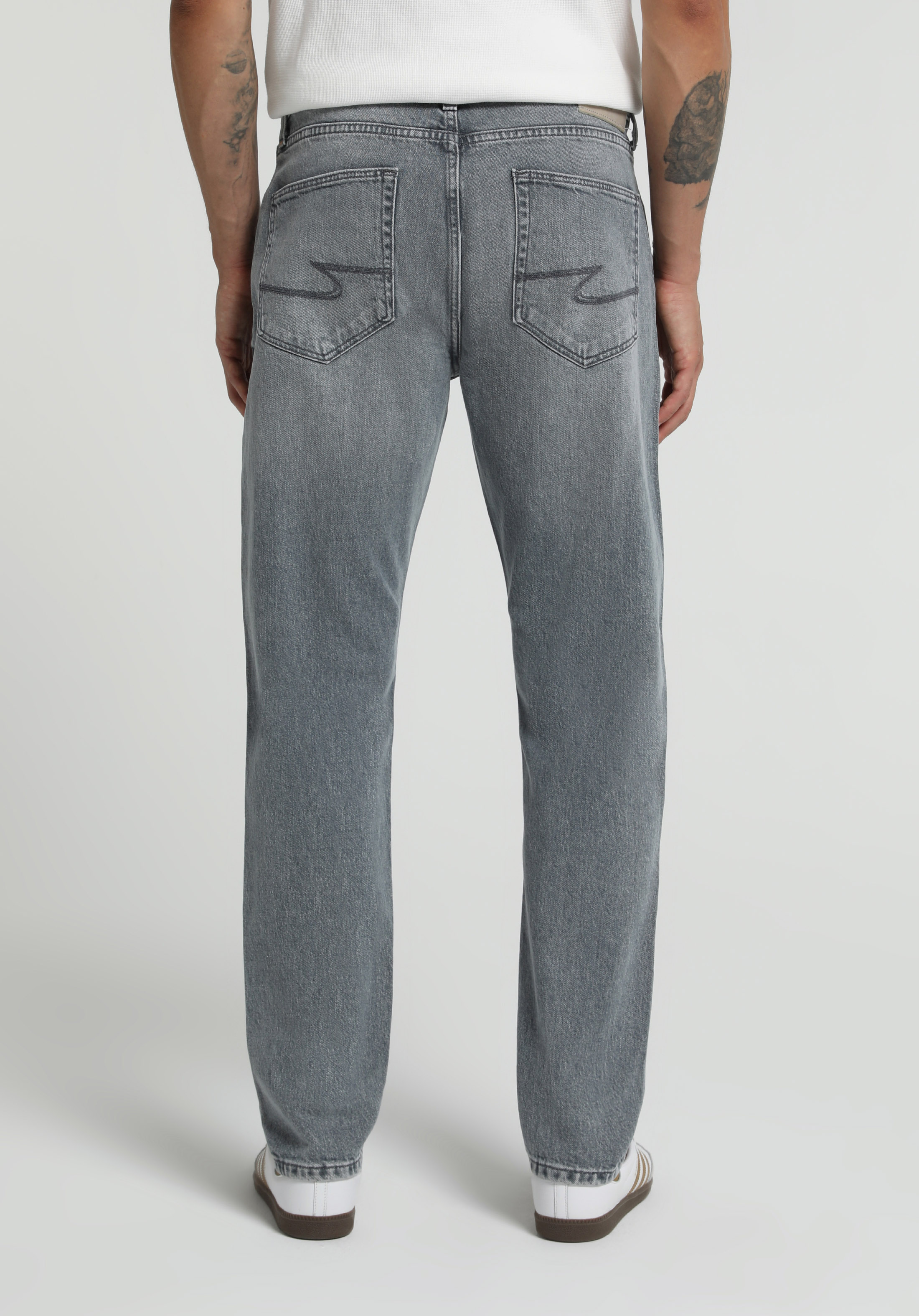 Regular Fit   Erkek Grey Denim Jean Pantolon