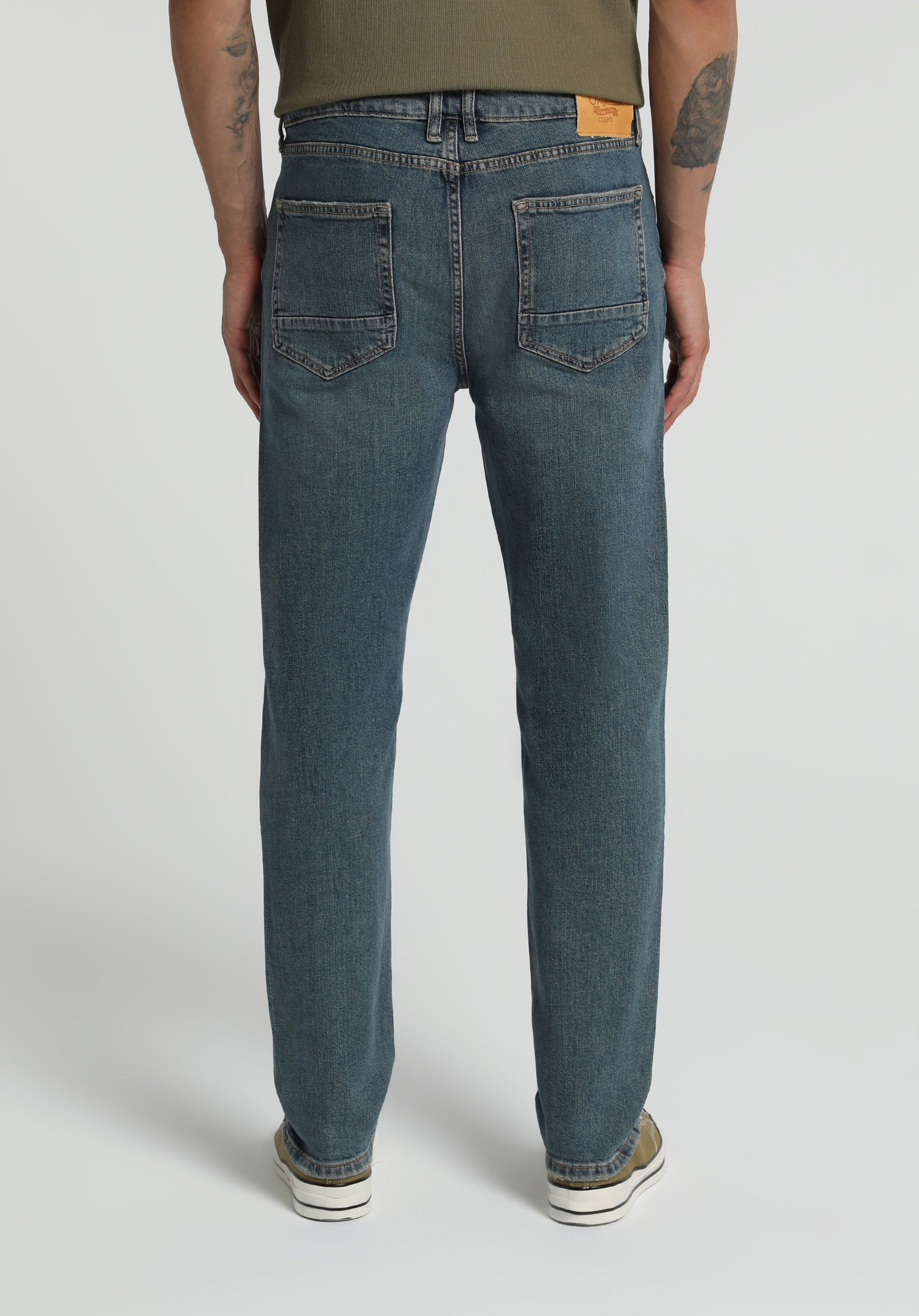 Skinny Fit   Erkek Green Cast Denim Jean Pantolon