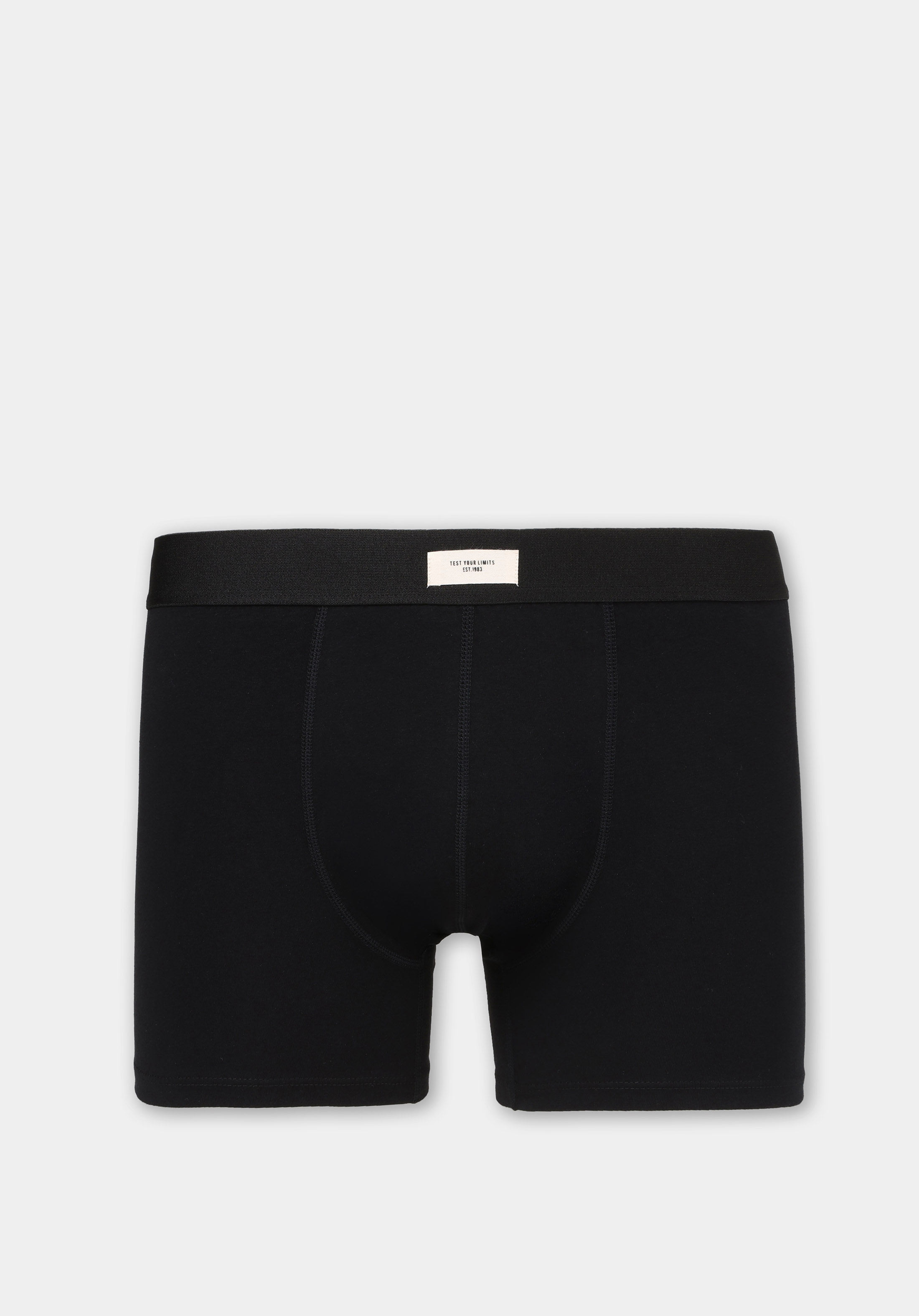 Standart Fit Düz Erkek Siyah Boxer