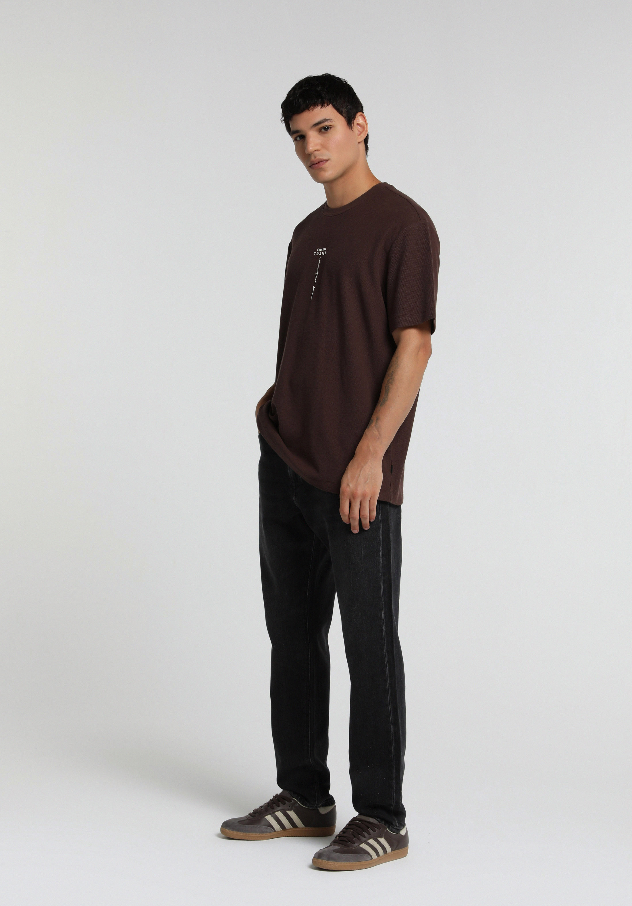 Tapered Fit   Erkek Black Black Denim Jean Pantolon