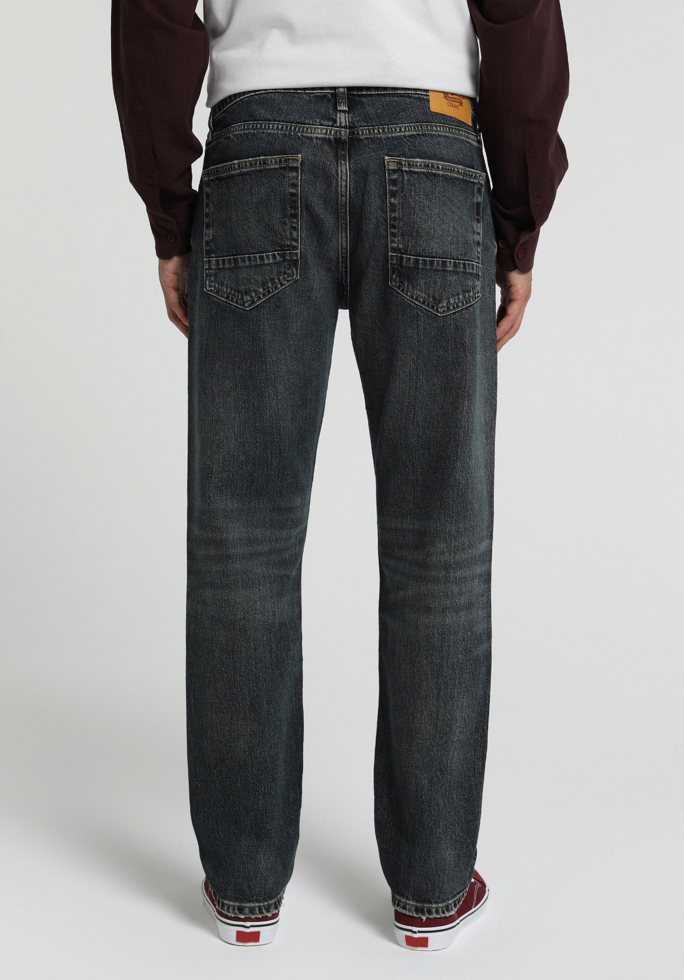 Slim Tapered Fit   Erkek Green Cast Denim Jean Pantolon