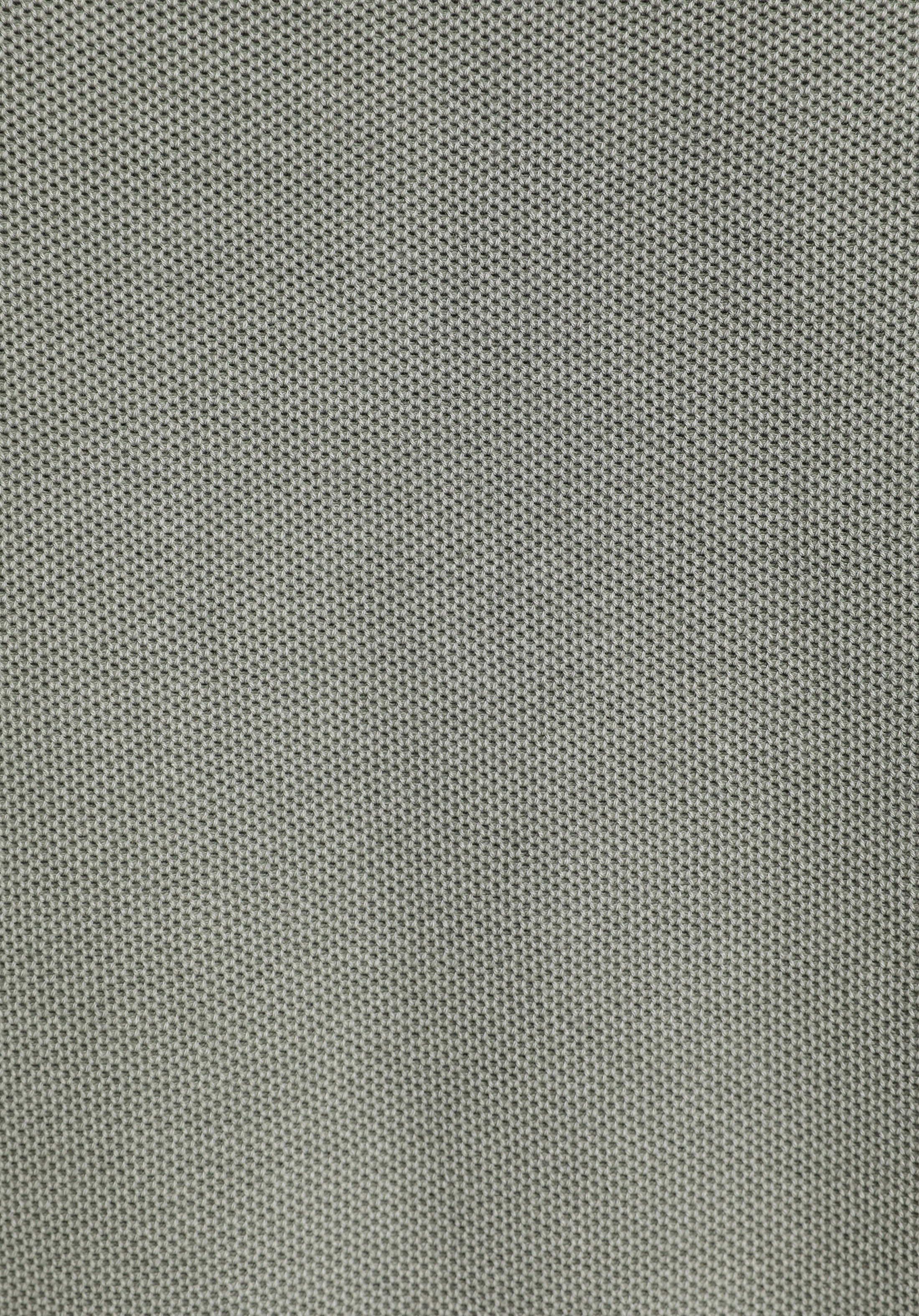 Regular Fit Polo Yaka Düz Erkek Gri Kısa Kol Kazak