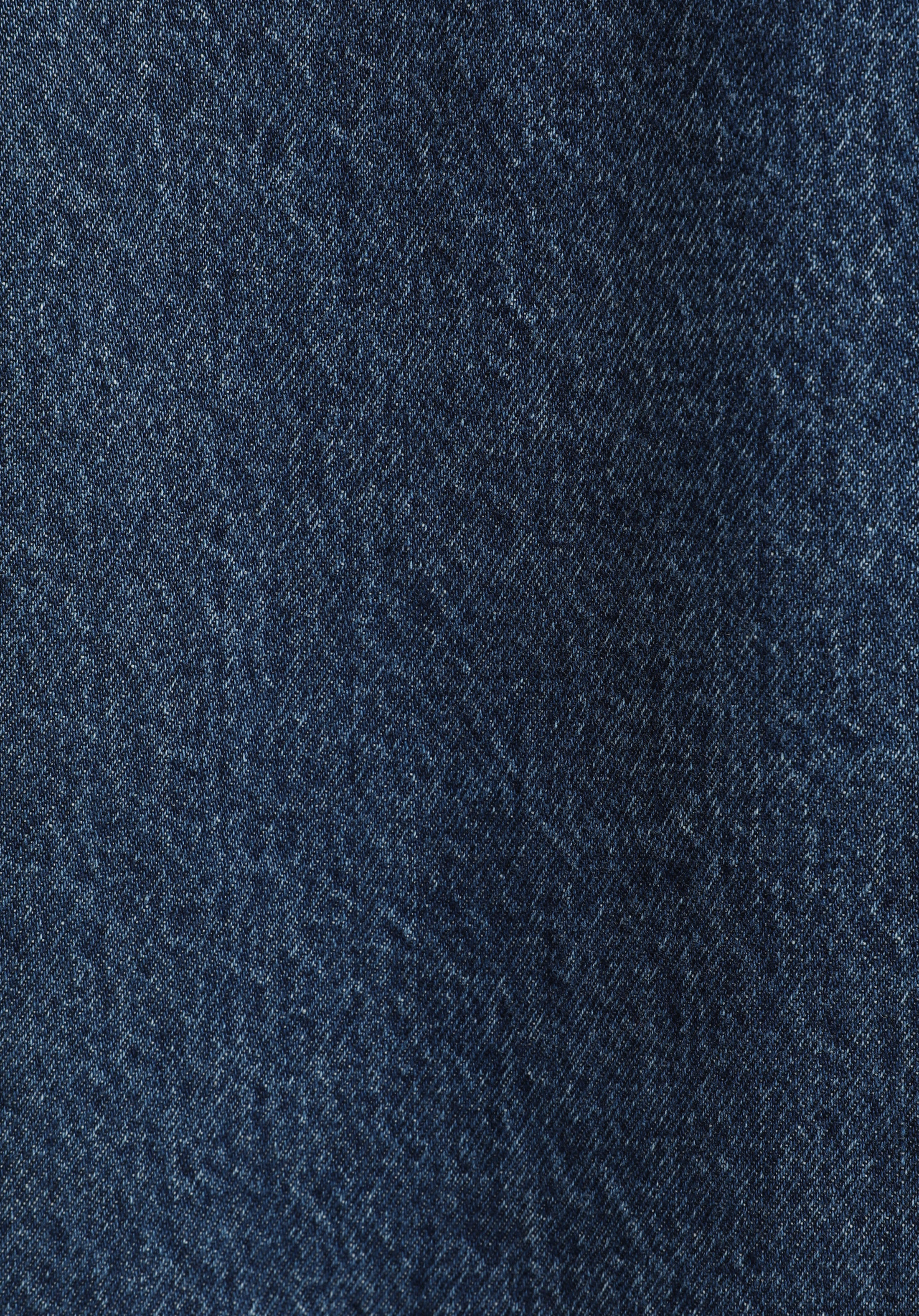 Oversize Fit   Erkek Mid İndigo Denim Shacket