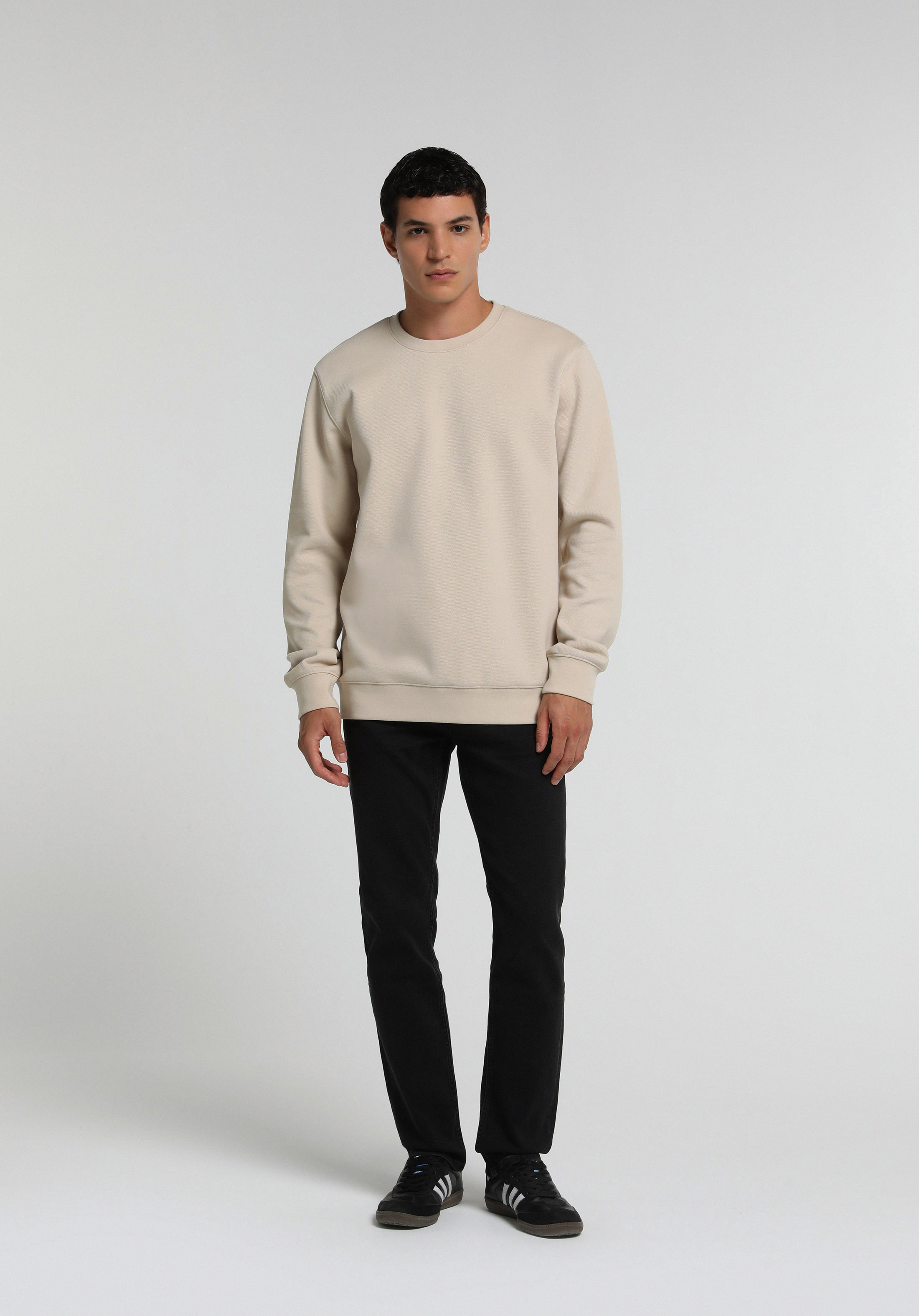 Straight Fit Orta Bel Düz Paça Erkek Black Black Denim Jean Pantolon